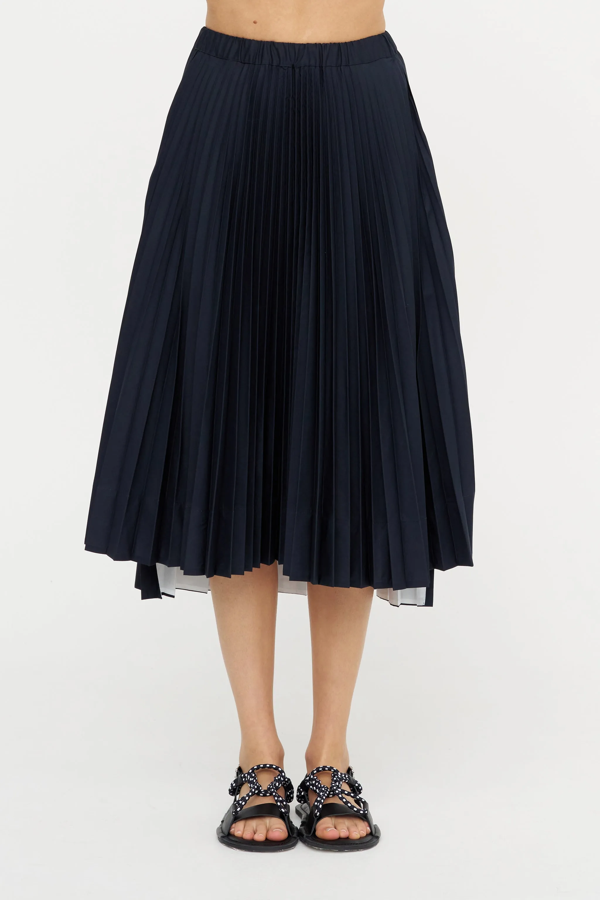 Pleated Midi Skirt, Blue Black sold by Kick Pleat product image thumbnail 2