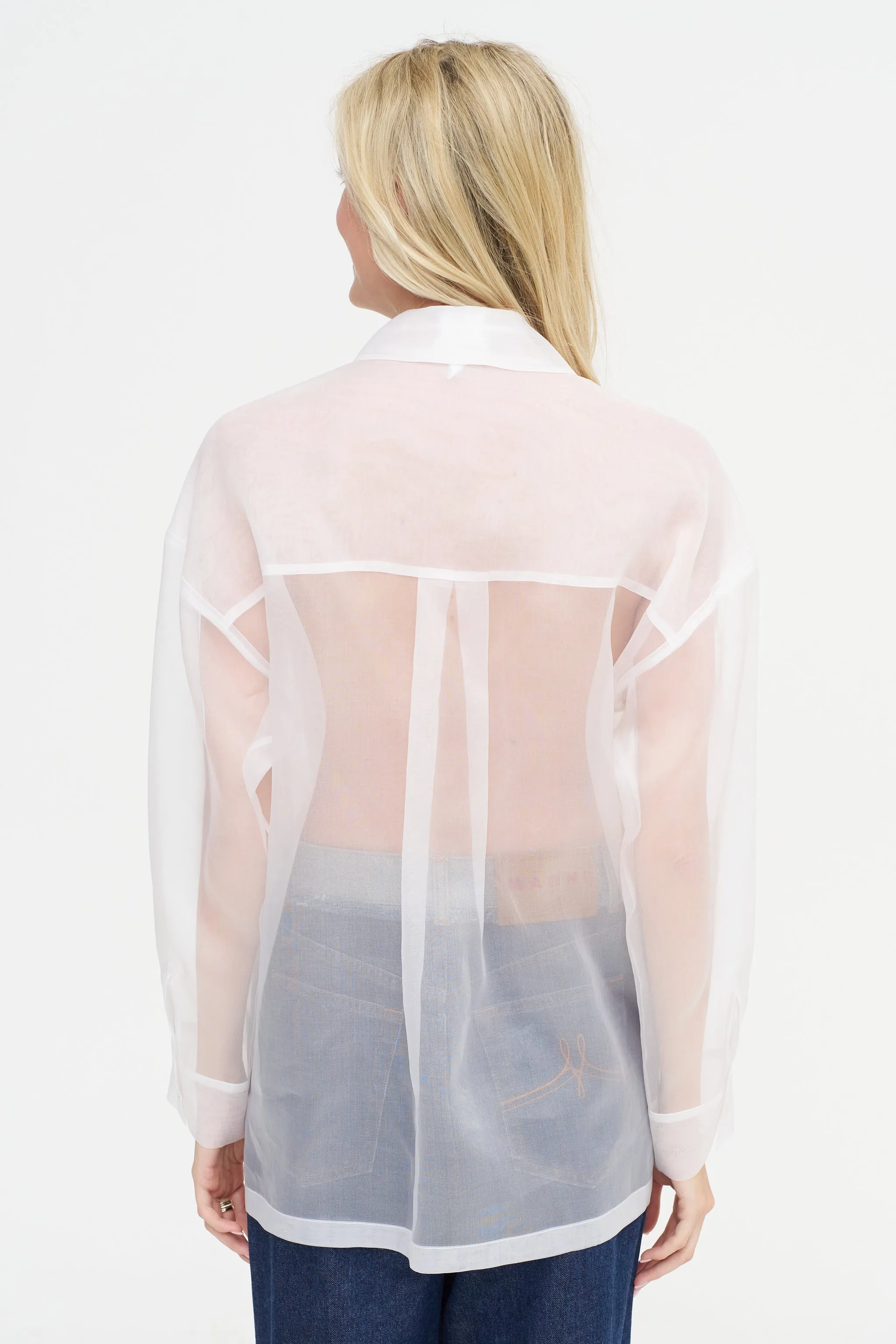 Organdie Shirt, Bianco sold by Kick Pleat product image thumbnail 4