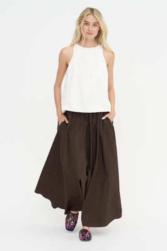 A-Line Skirt, Marrone made by P.A.R.O.S.H.