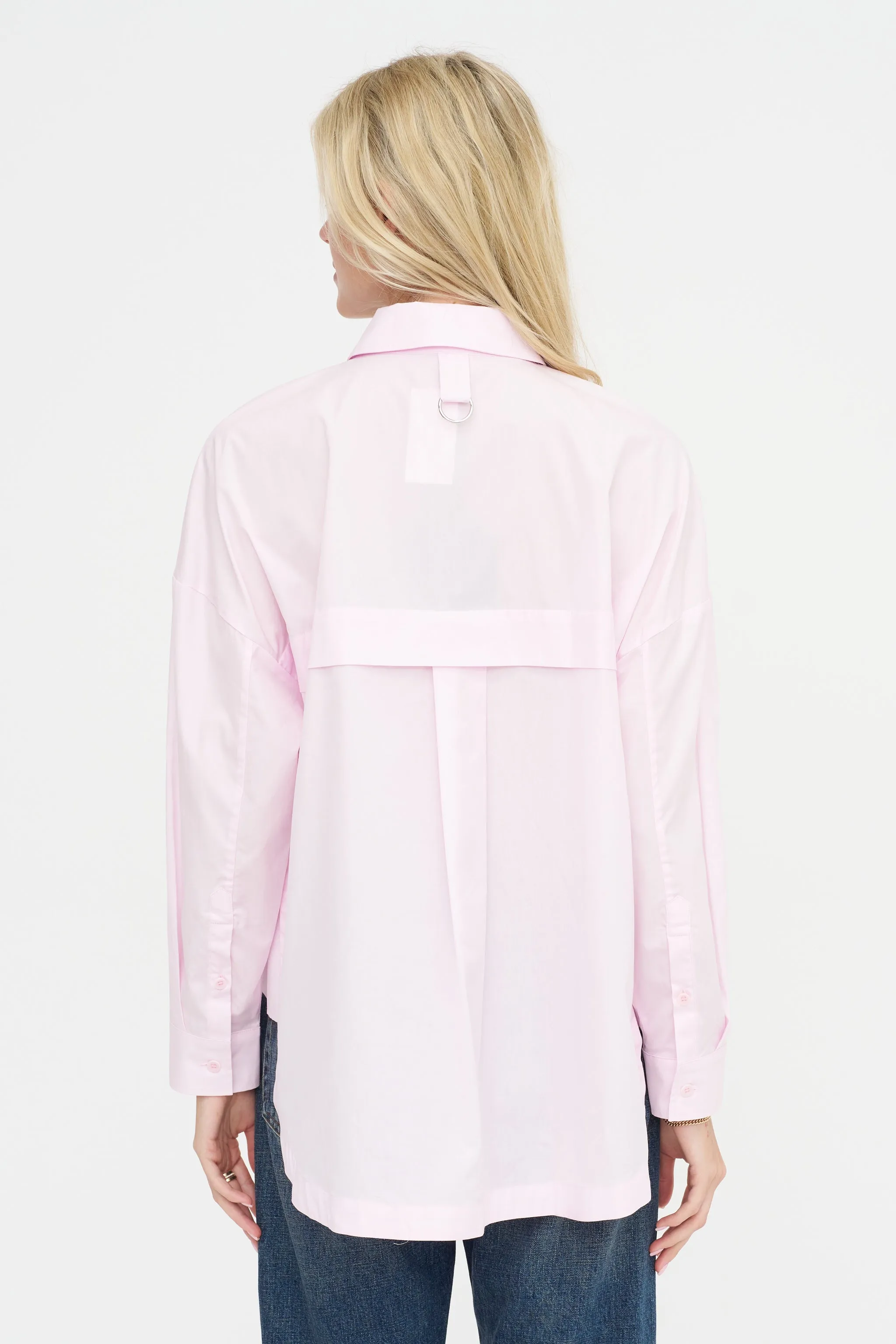 Gabe Oversized Shirt, Pink sold by Kick Pleat product image thumbnail 4