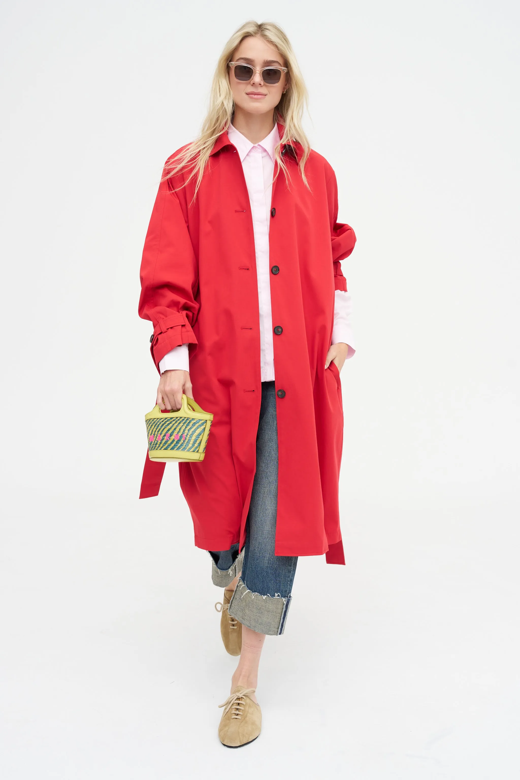 Gabe Oversized Shirt, Pink sold by Kick Pleat