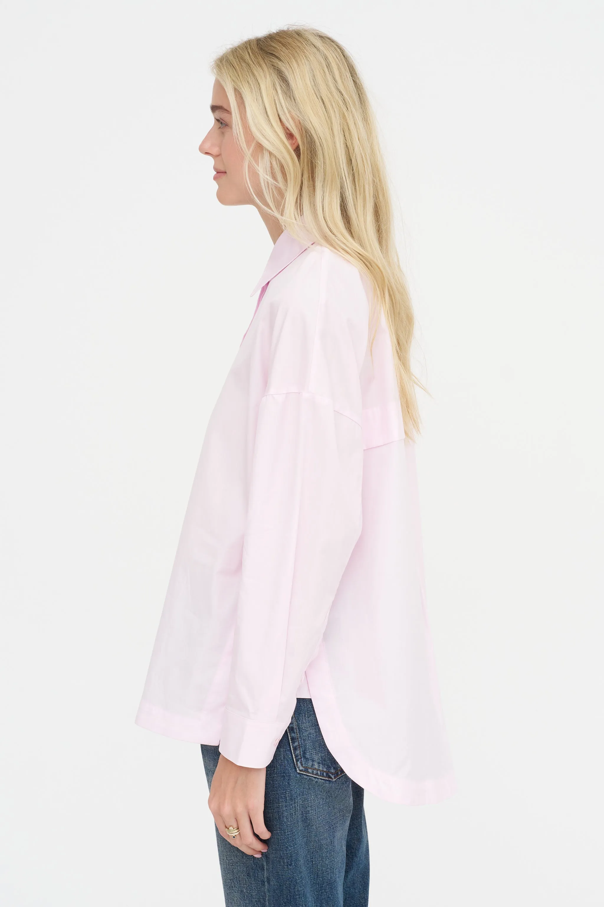 Gabe Oversized Shirt, Pink sold by Kick Pleat product image thumbnail 3