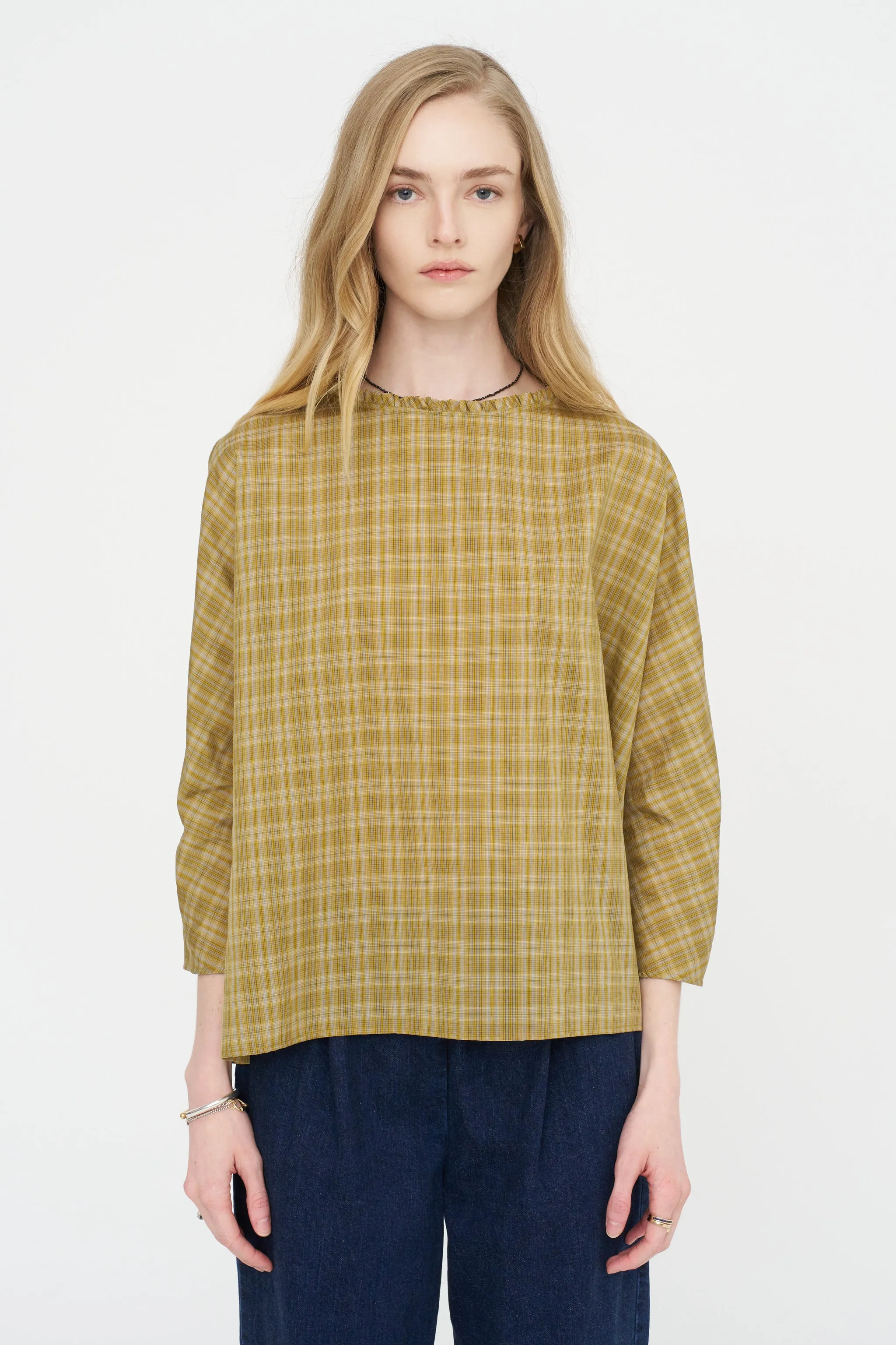 Ruffled Shirt, Olive sold by Kick Pleat product image thumbnail 2