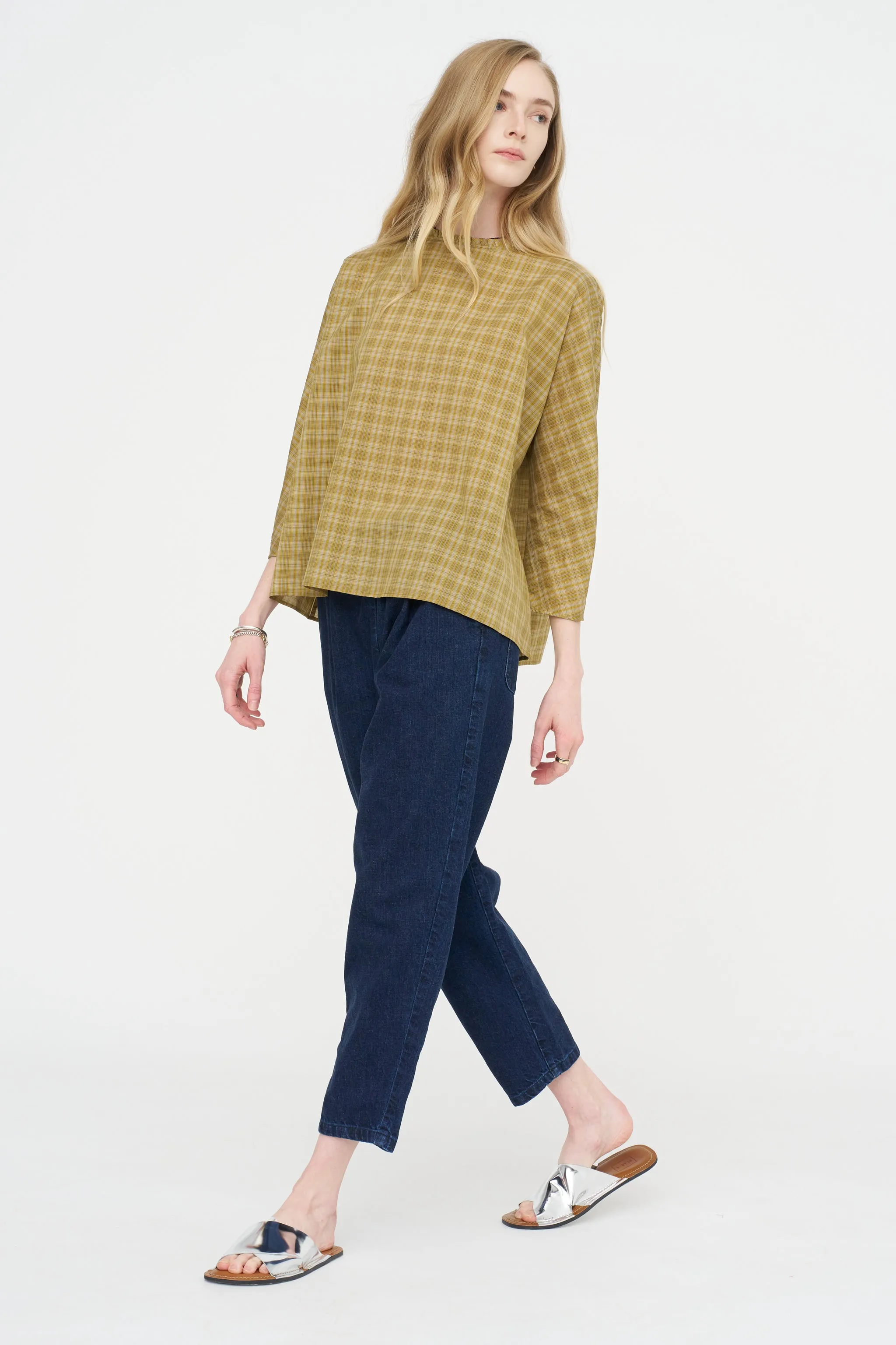 Ruffled Shirt, Olive sold by Kick Pleat product image thumbnail 5