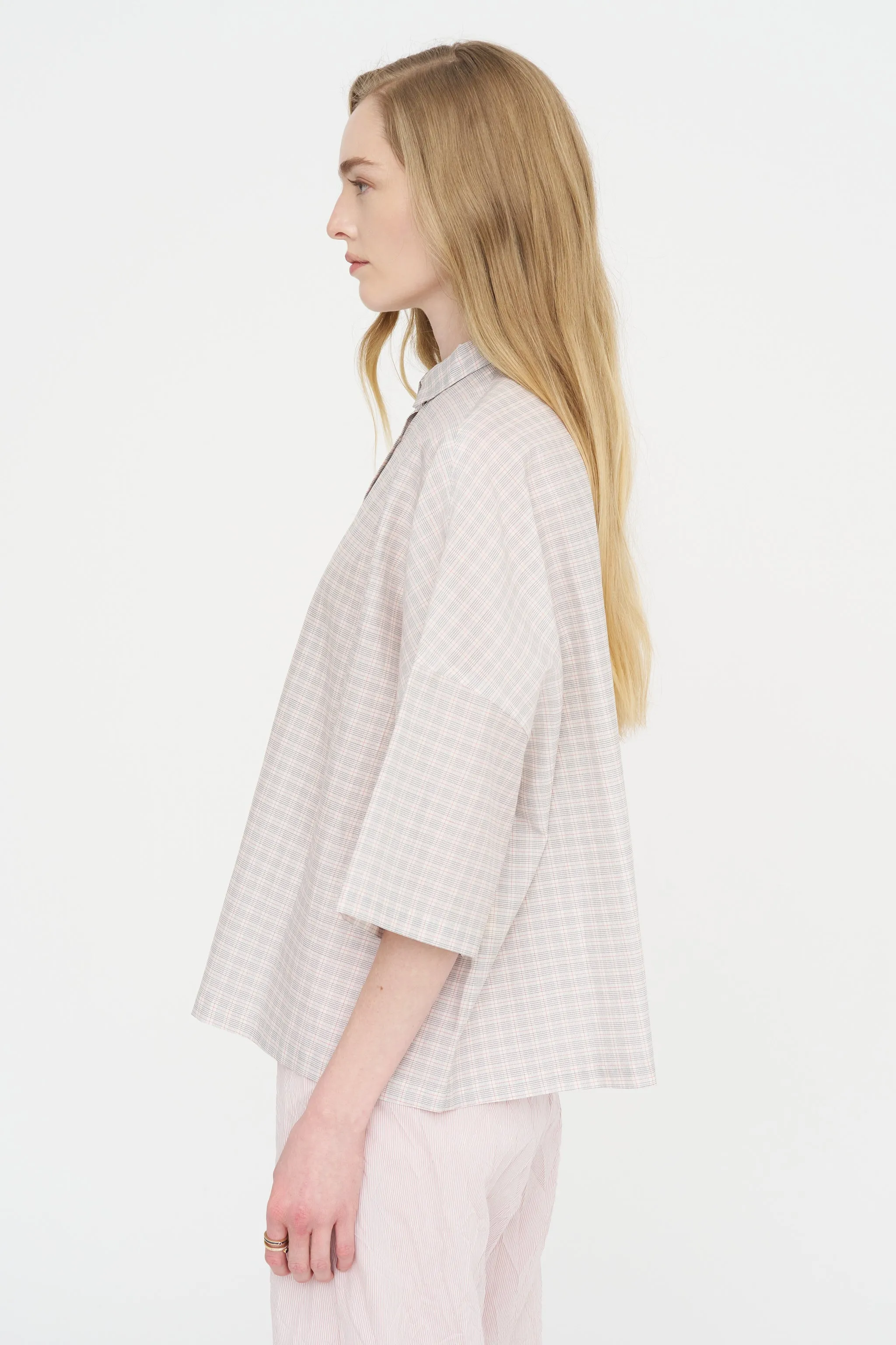 Plaid Shirt, Tomato sold by Kick Pleat product image thumbnail 3