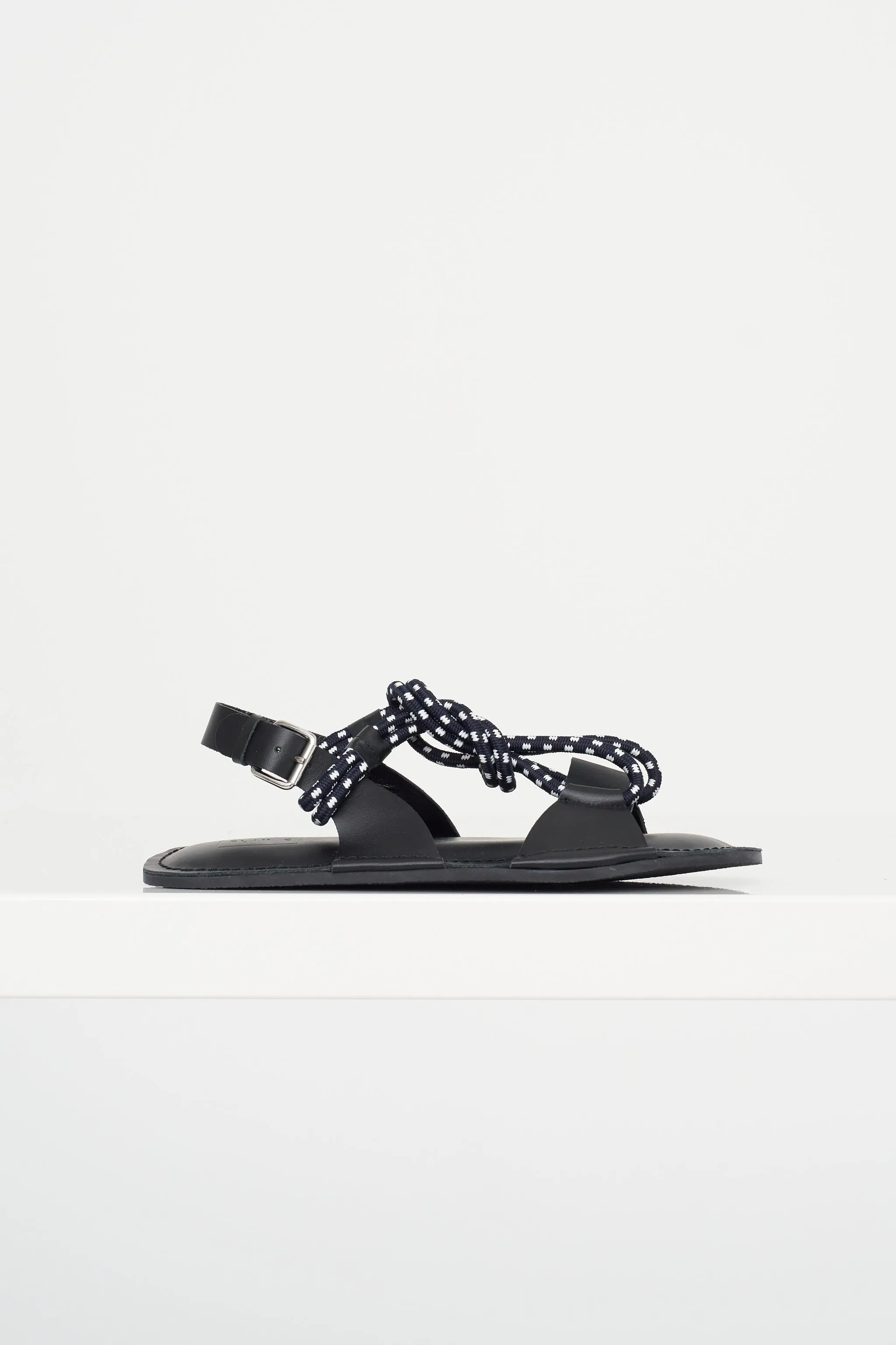 Rope Sandal, Blue & White sold by Kick Pleat