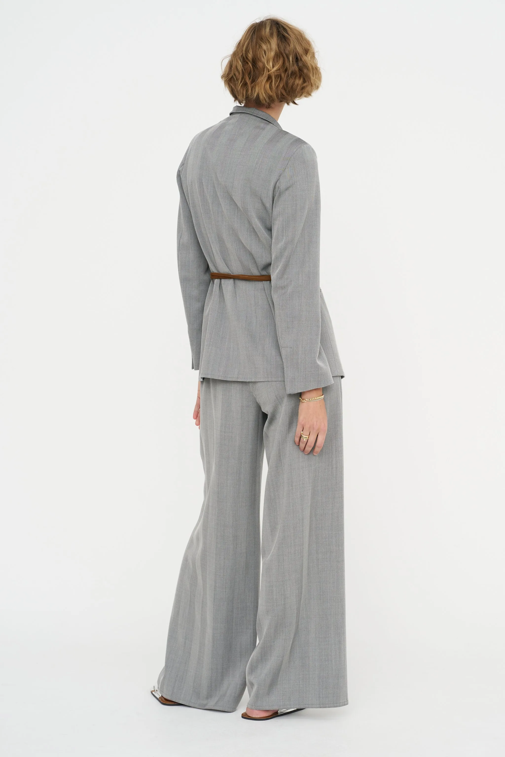 Loose Blazer - Fischgrat, Silver Grey sold by Kick Pleat product image thumbnail 2