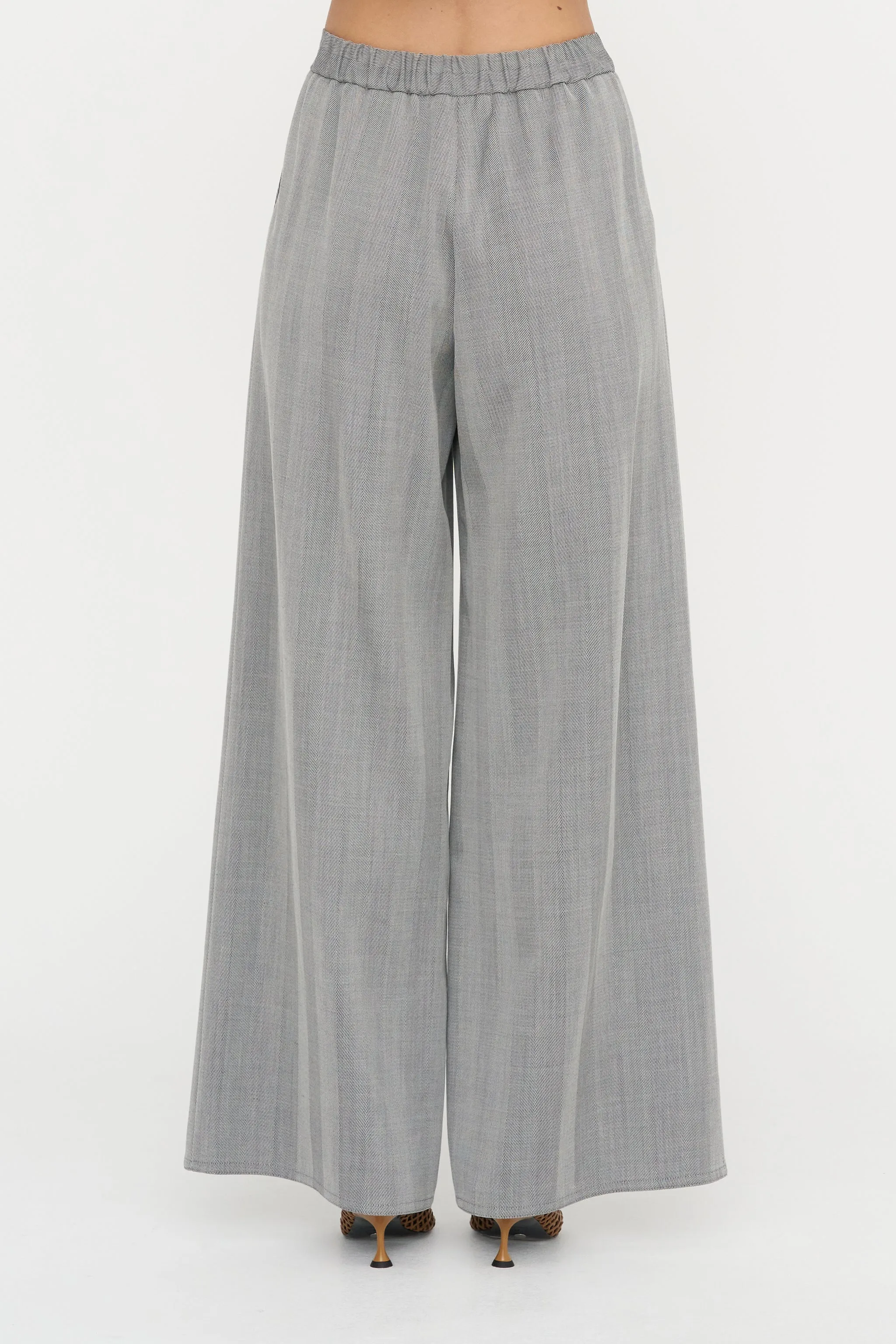 Full Pants - Fischgrat, Silver Grey sold by Kick Pleat product image thumbnail 5