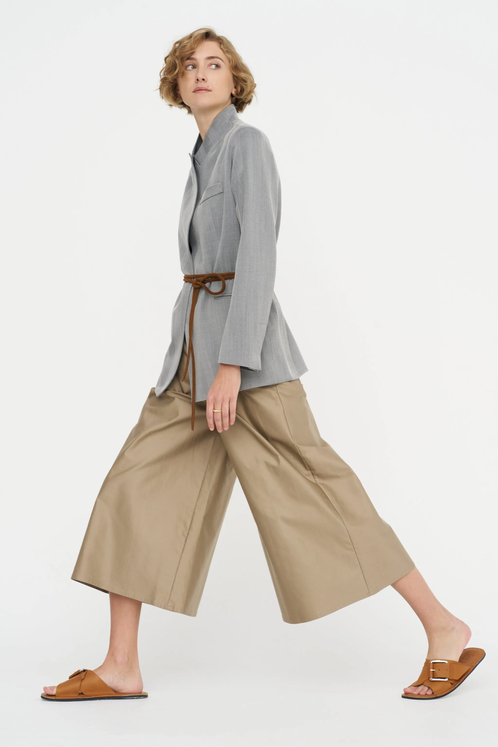 High Waist Pants - Rasatello, Chino sold by Kick Pleat