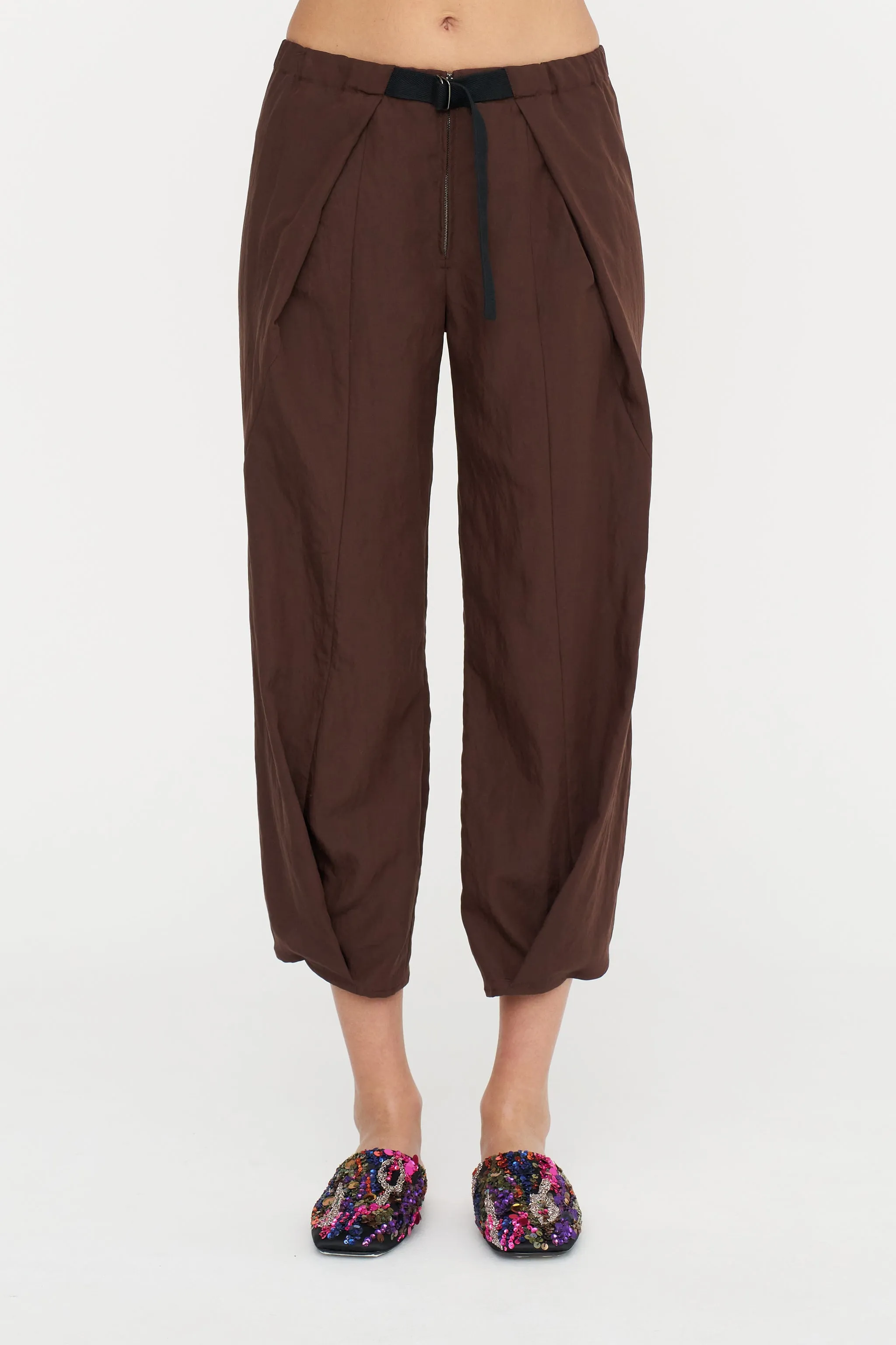 Wrap Akeo Pant, Chocolate sold by Kick Pleat product image thumbnail 3