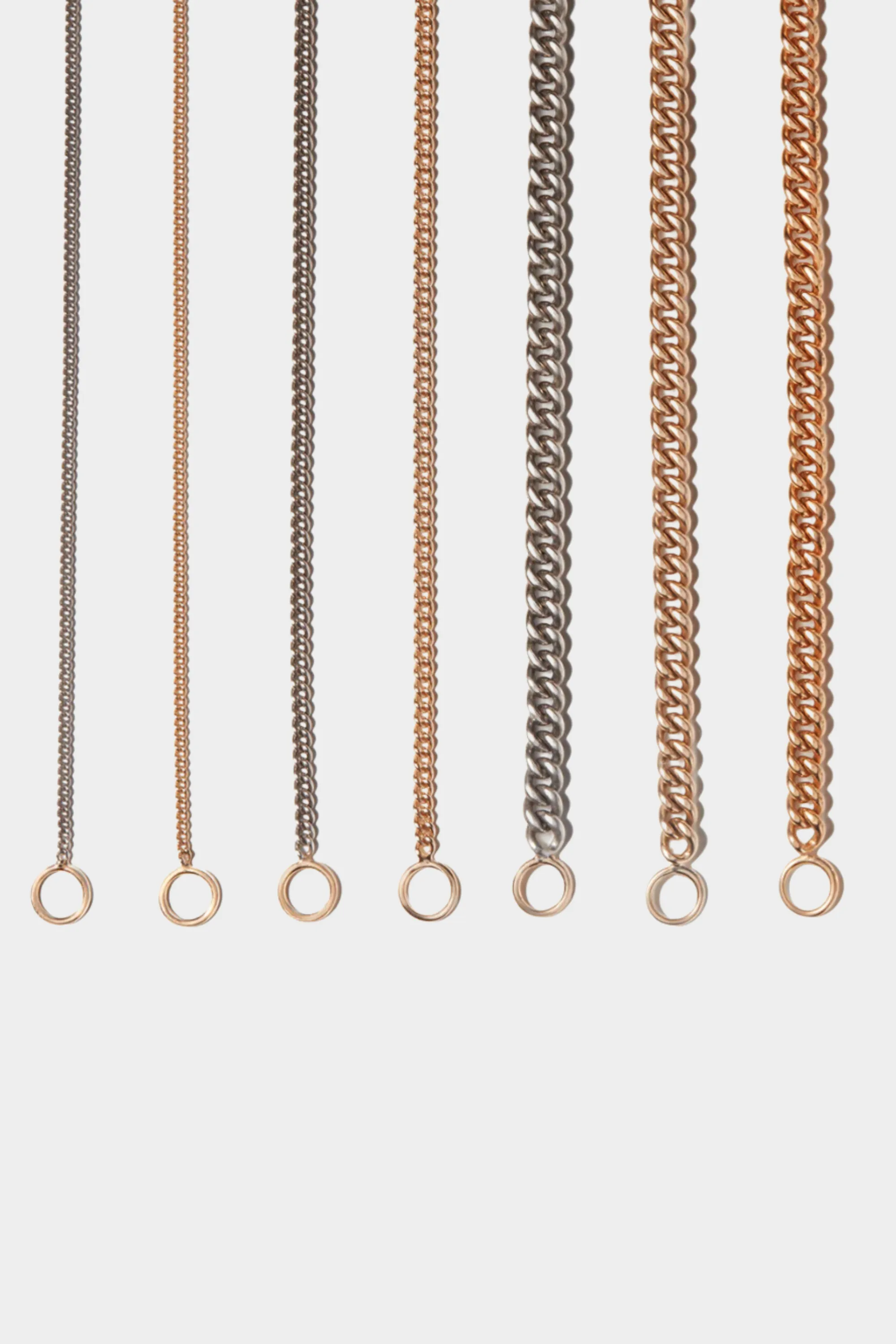Not So Heavy Curb Chain - 17", Yellow Gold sold by Kick Pleat