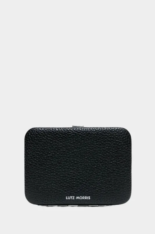 Nolan Card Holder, Black Silver made by Kick Pleat