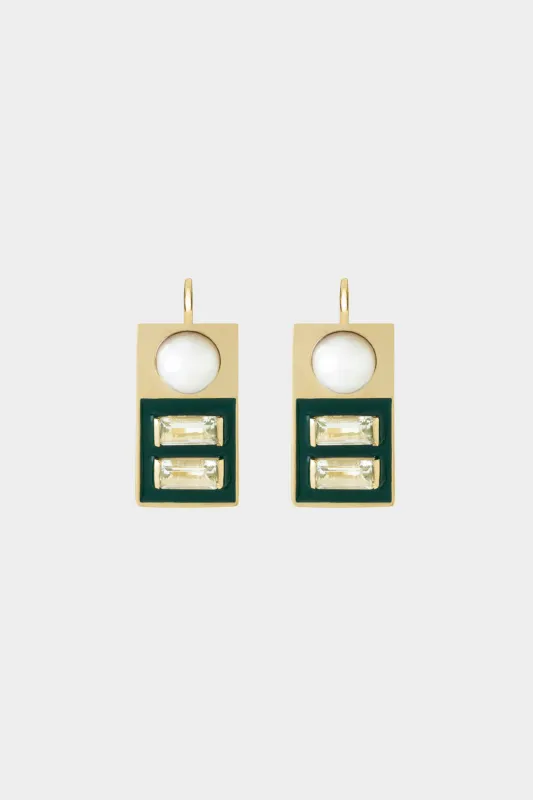 Deco Piscina Earrings, Amethyst made by Aliita