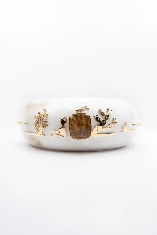 Sertao Noite Bracelet, Yellow Gold made by Kick Pleat