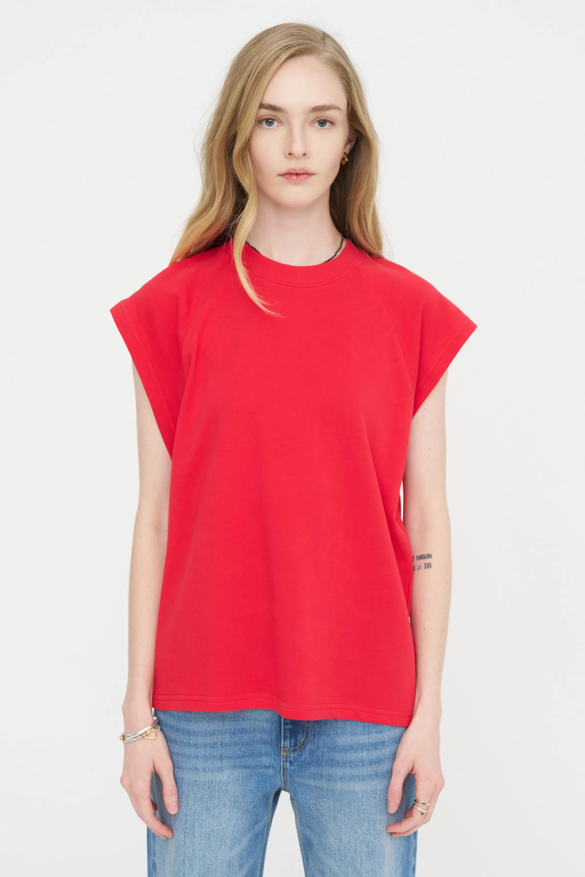 Light Weight Sweatshirting Sleeveless Easy Top sold by Kick Pleat product image thumbnail 2
