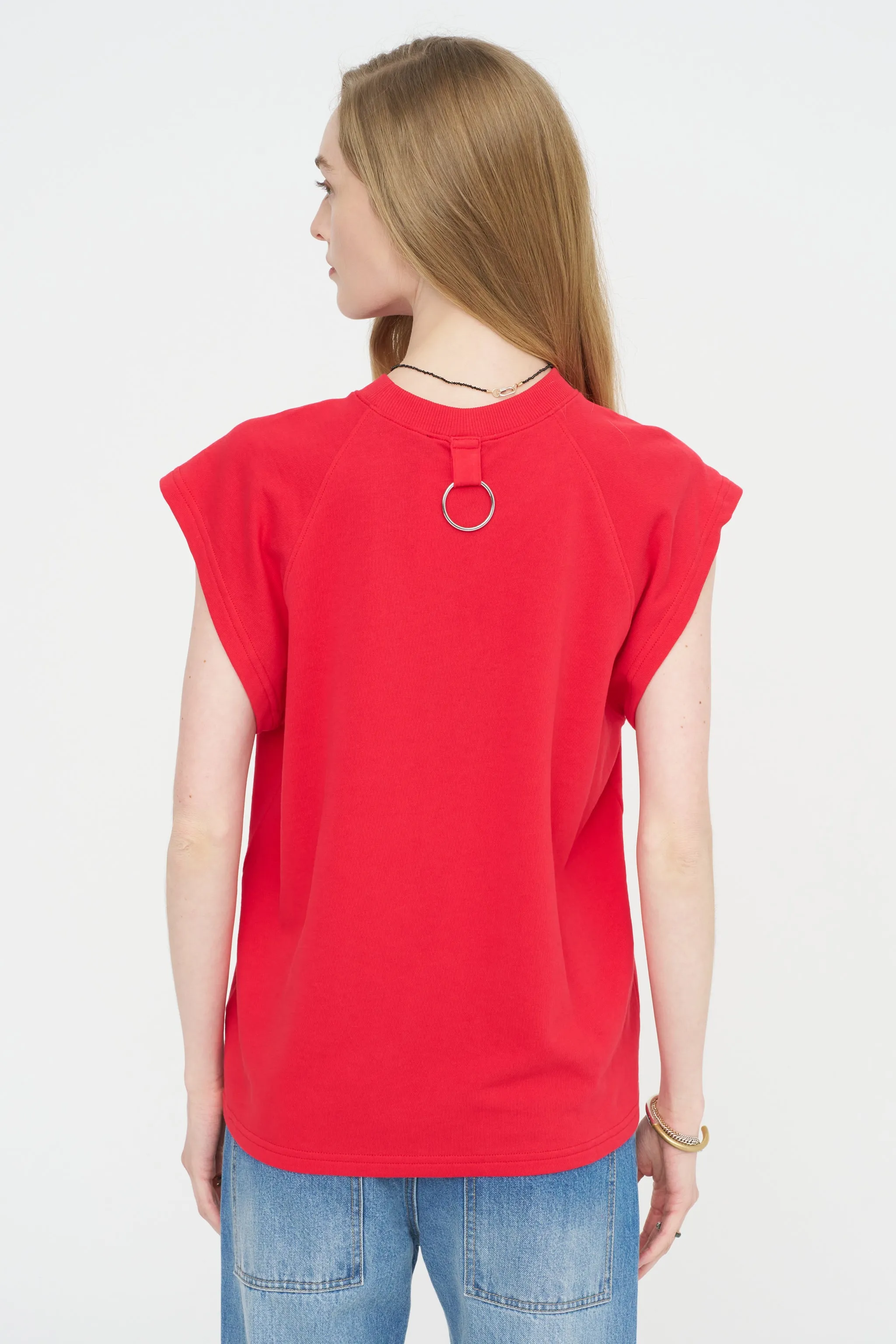 Light Weight Sweatshirting Sleeveless Easy Top sold by Kick Pleat product image thumbnail 4