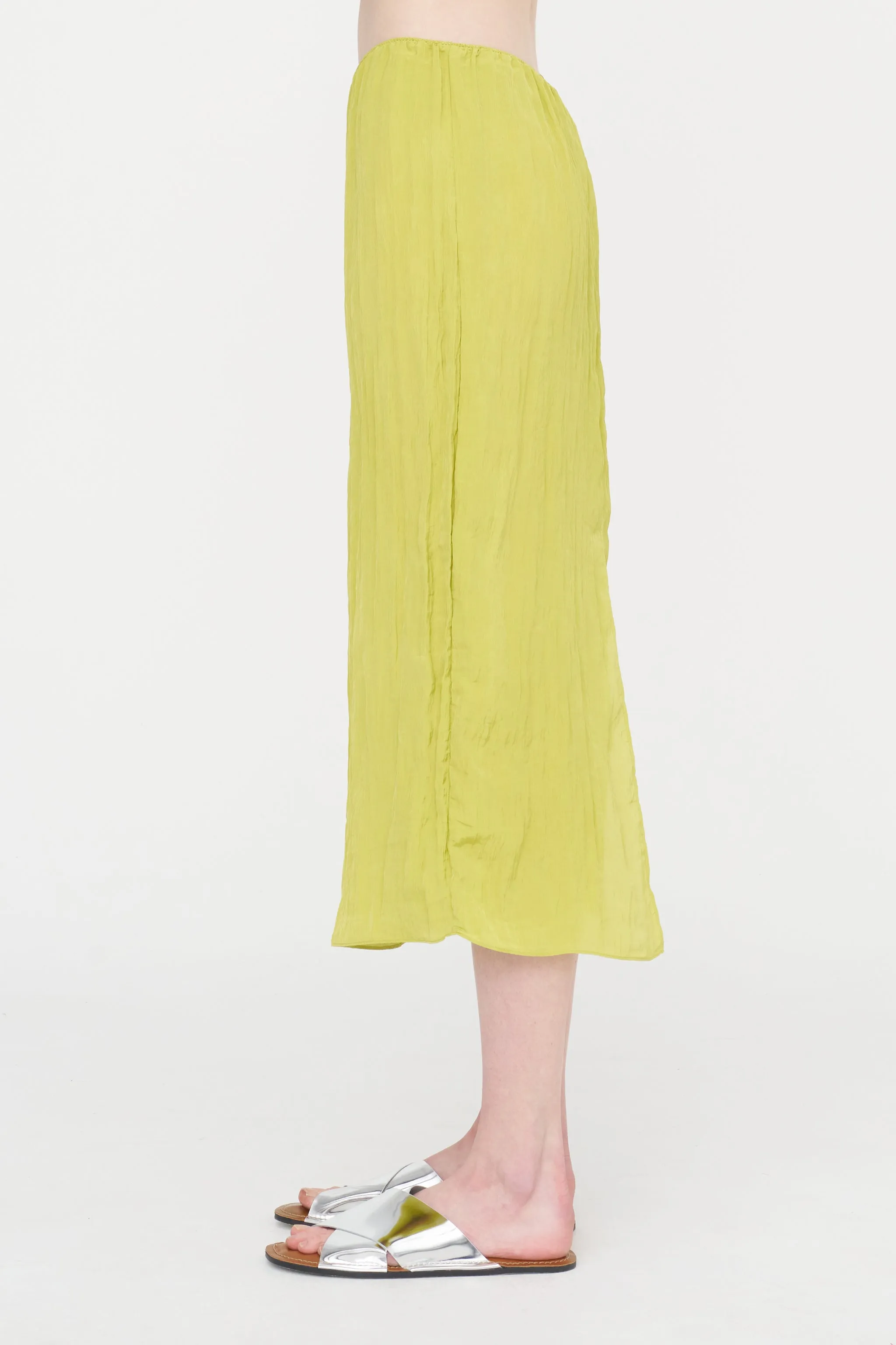 The Crinkle Slip Skirt sold by Kick Pleat product image thumbnail 4