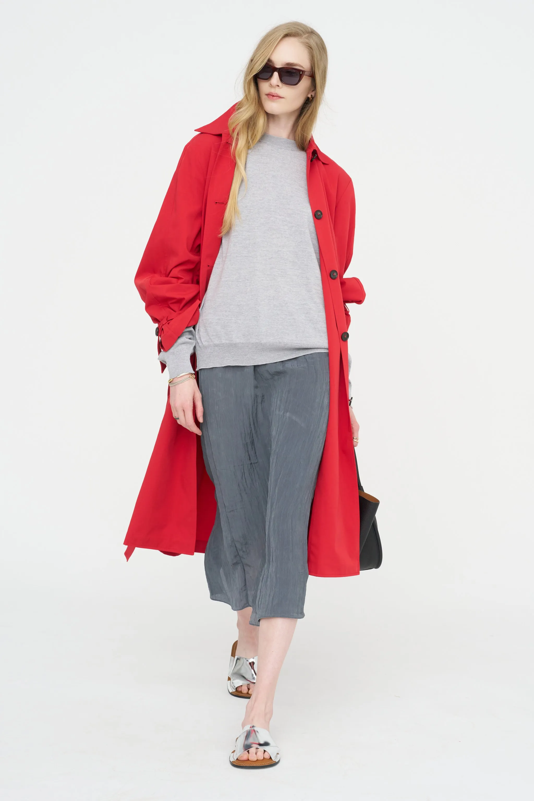 The Crinkle Slip Skirt sold by Kick Pleat product image thumbnail 2