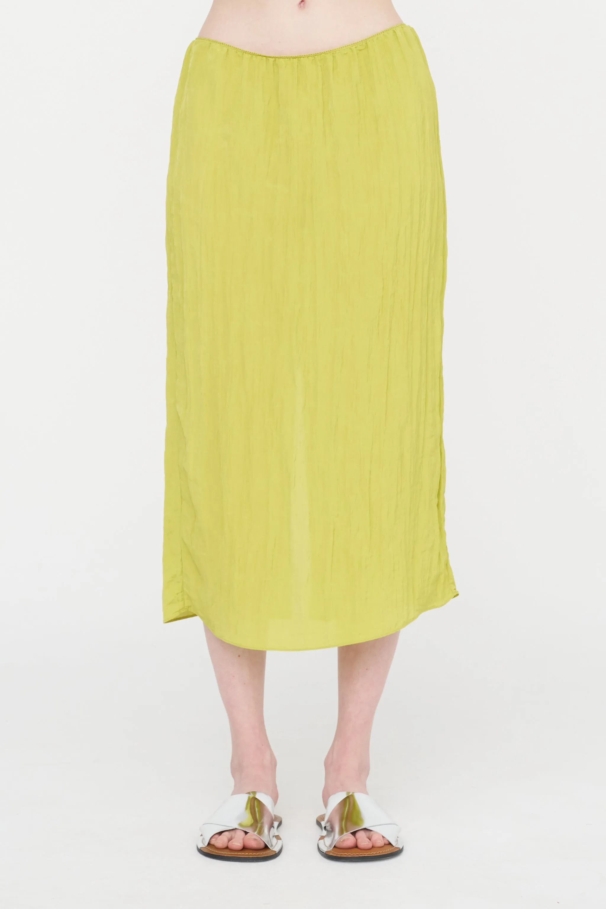 The Crinkle Slip Skirt sold by Kick Pleat product image thumbnail 3