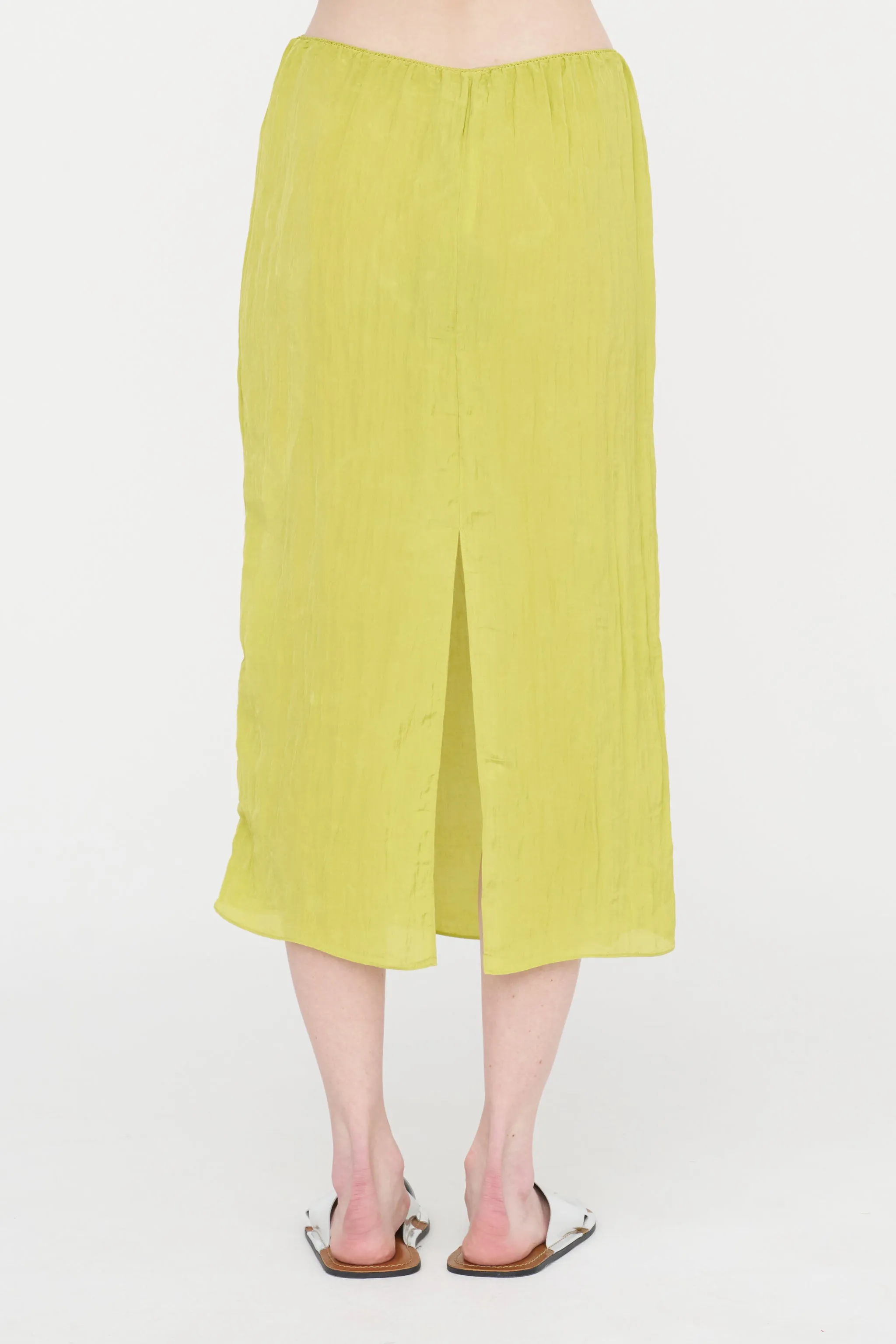 The Crinkle Slip Skirt sold by Kick Pleat product image thumbnail 5