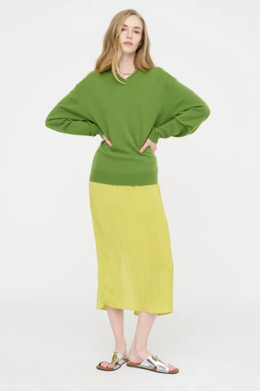 The Crinkle Slip Skirt made by Tibi