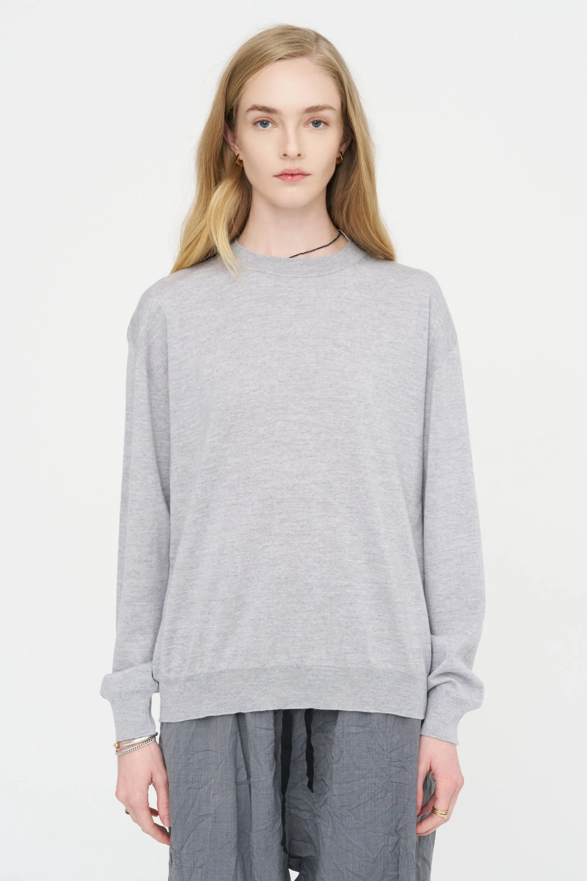 Muscat Ymer - Merino Wool Sweater, Silver sold by Kick Pleat product image thumbnail 3