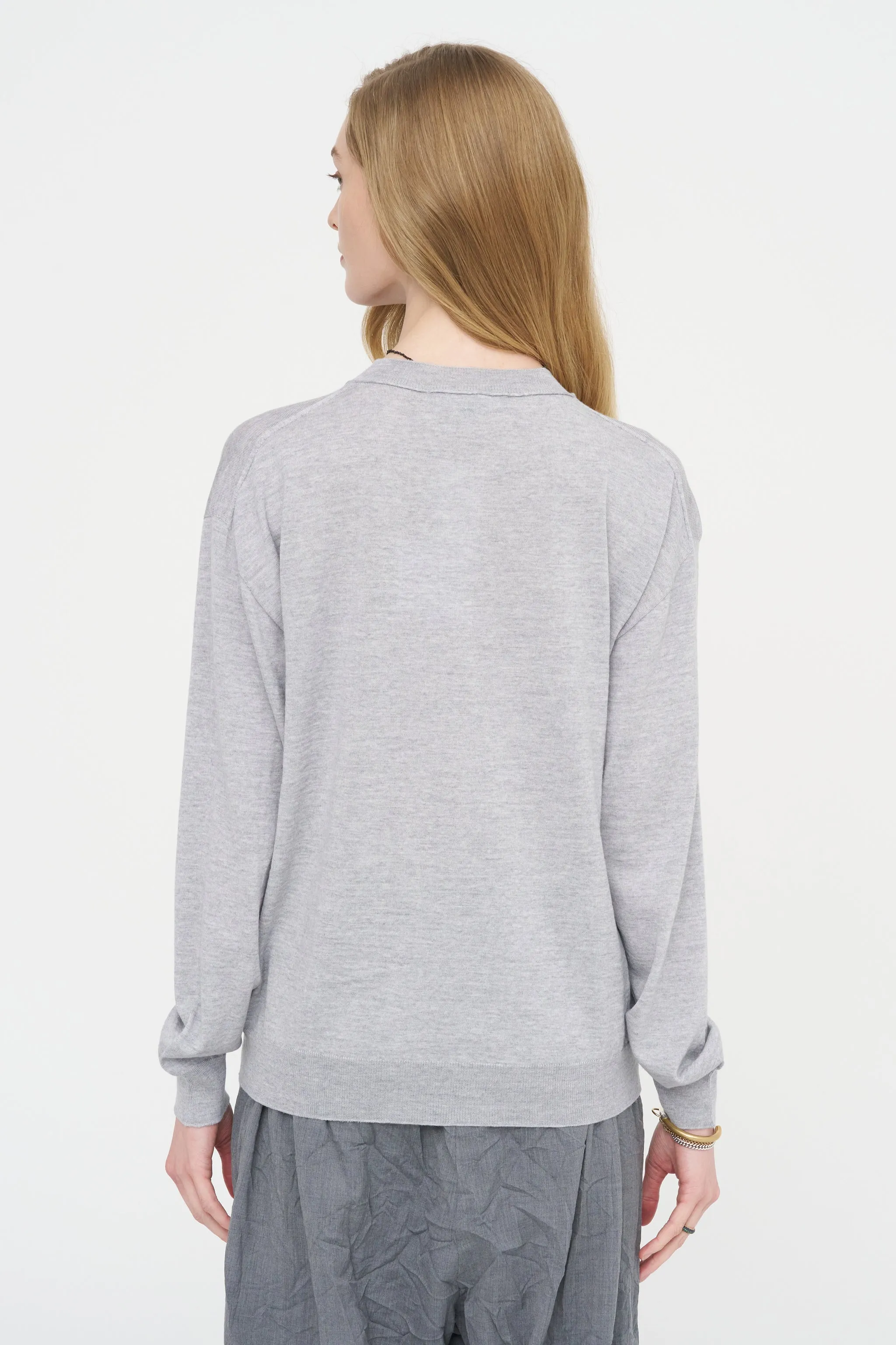 Muscat Ymer - Merino Wool Sweater, Silver sold by Kick Pleat product image thumbnail 5