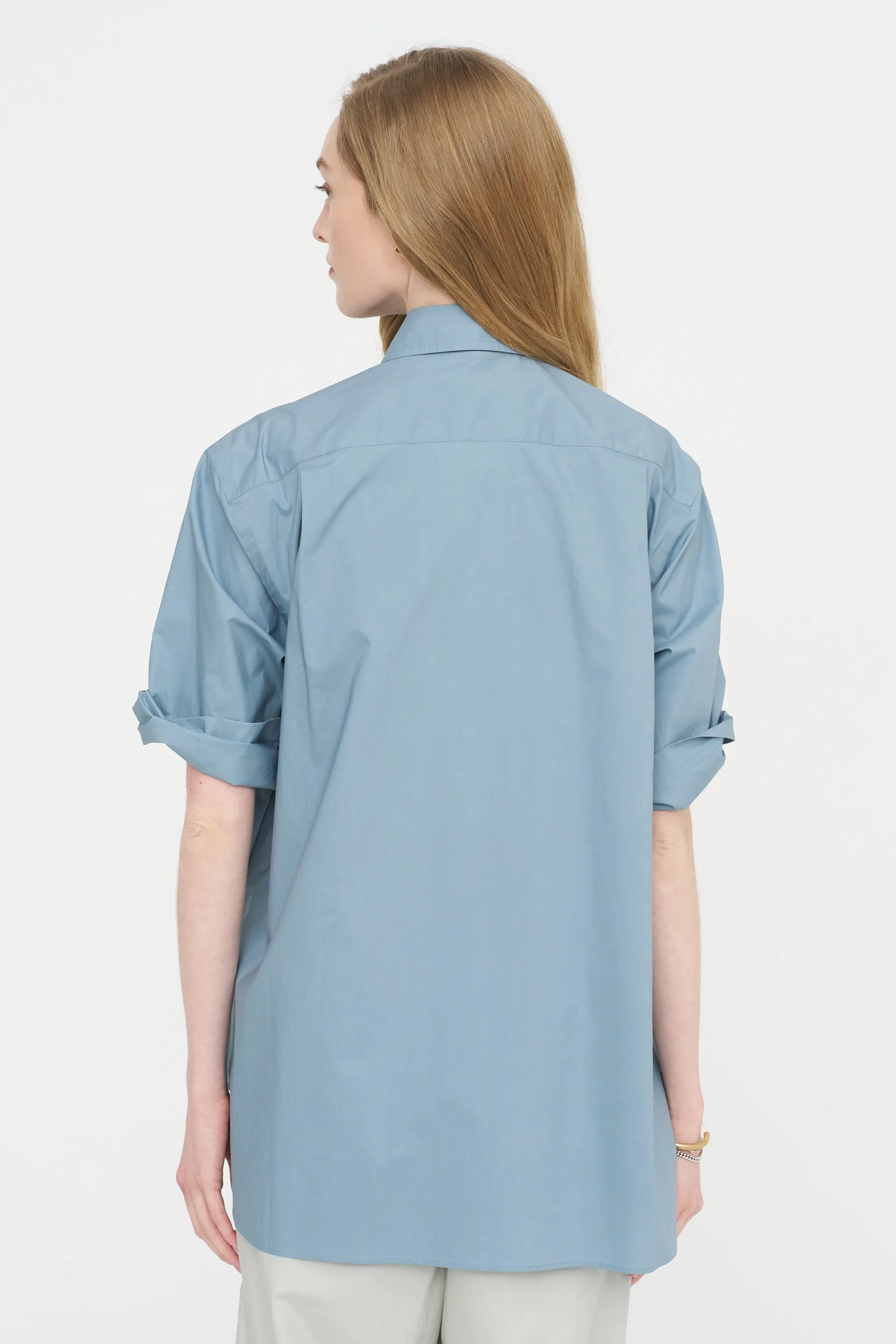 Bodhi Cpop - Cotton Poplin Shirt, Mercury sold by Kick Pleat product image thumbnail 4