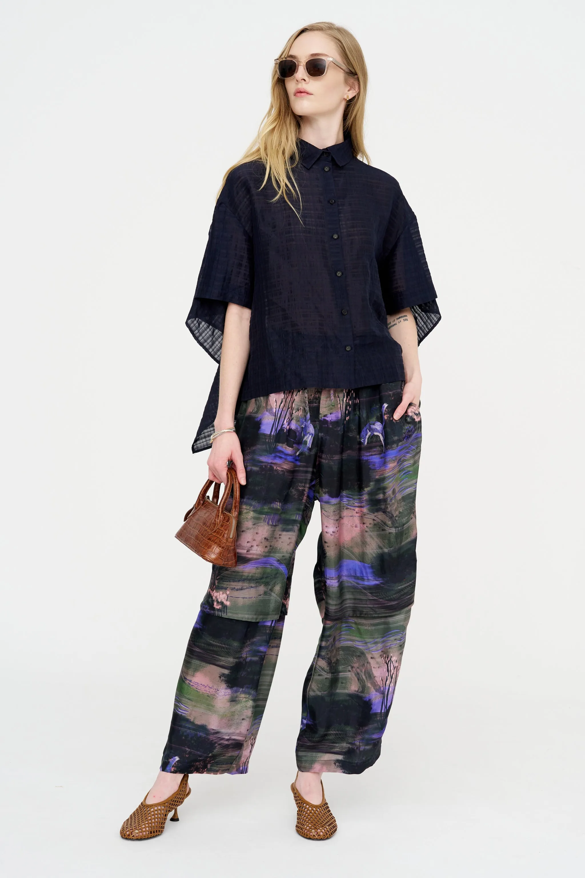 Square Shirt, Navy sold by Kick Pleat product image thumbnail 5