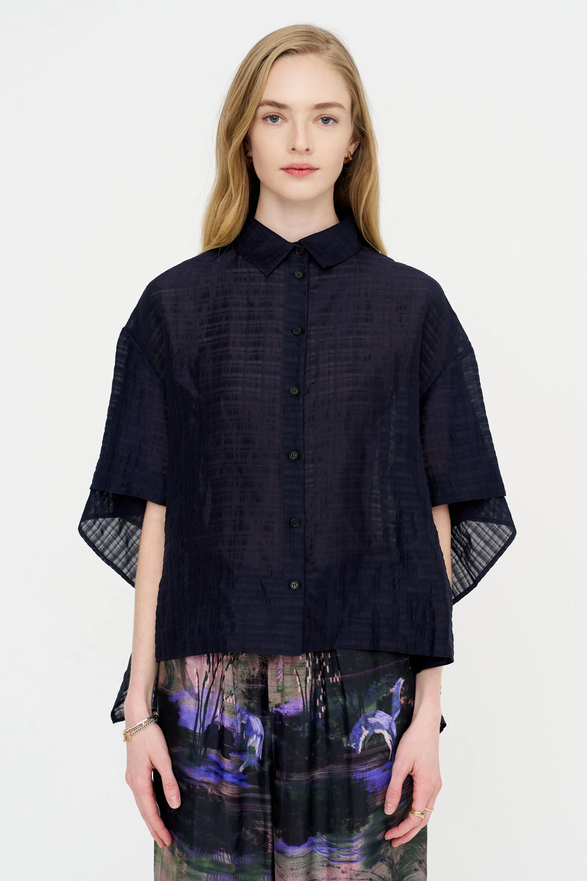 Square Shirt, Navy sold by Kick Pleat product image thumbnail 2