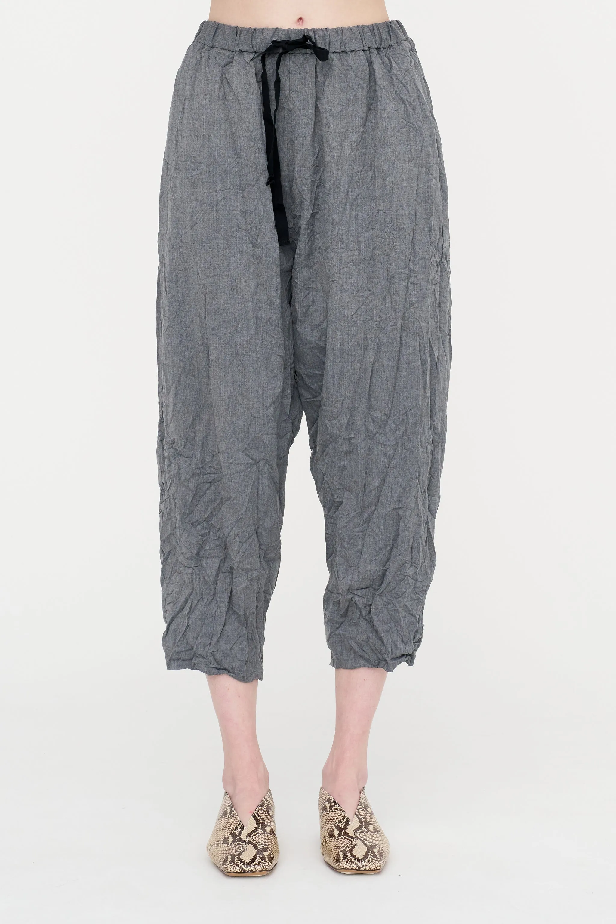 Wool Blend Twill Tapered Pant, Grey sold by Kick Pleat product image thumbnail 2
