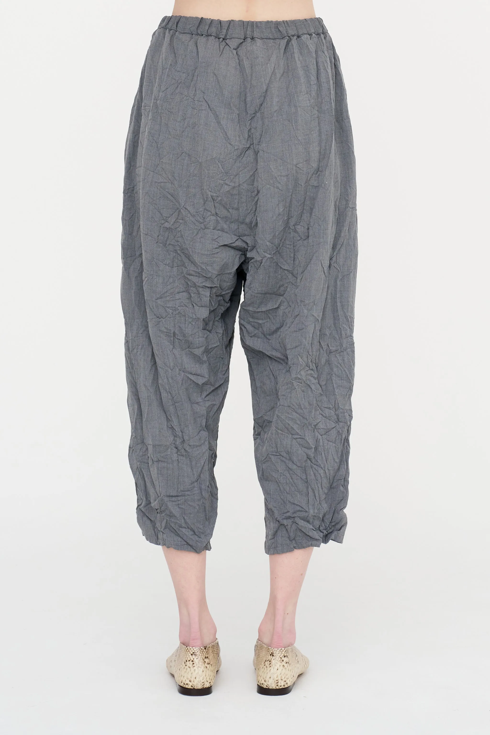 Wool Blend Twill Tapered Pant, Grey sold by Kick Pleat product image thumbnail 4