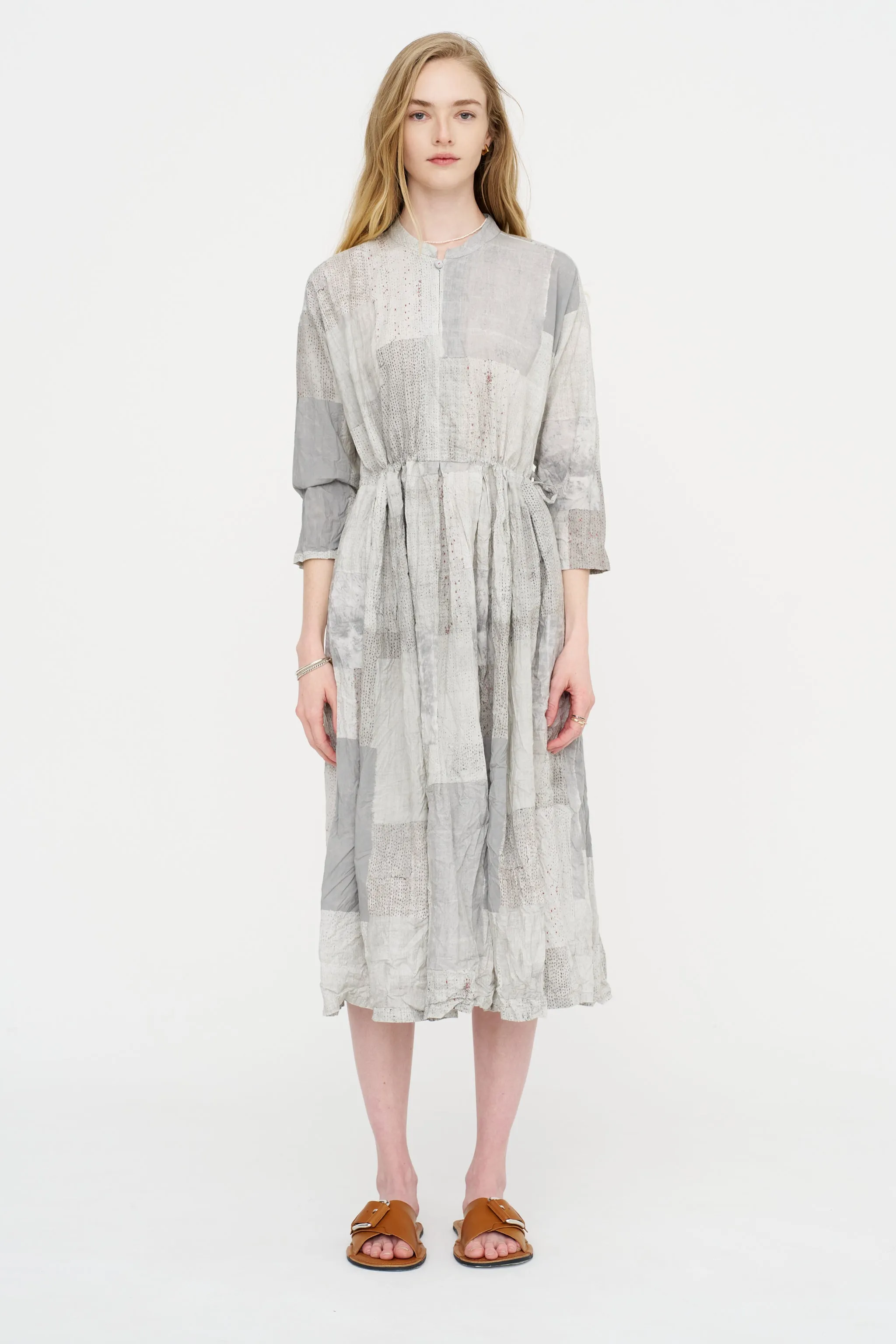 Tsugihagi Print Dress, Ivory sold by Kick Pleat product image thumbnail 2