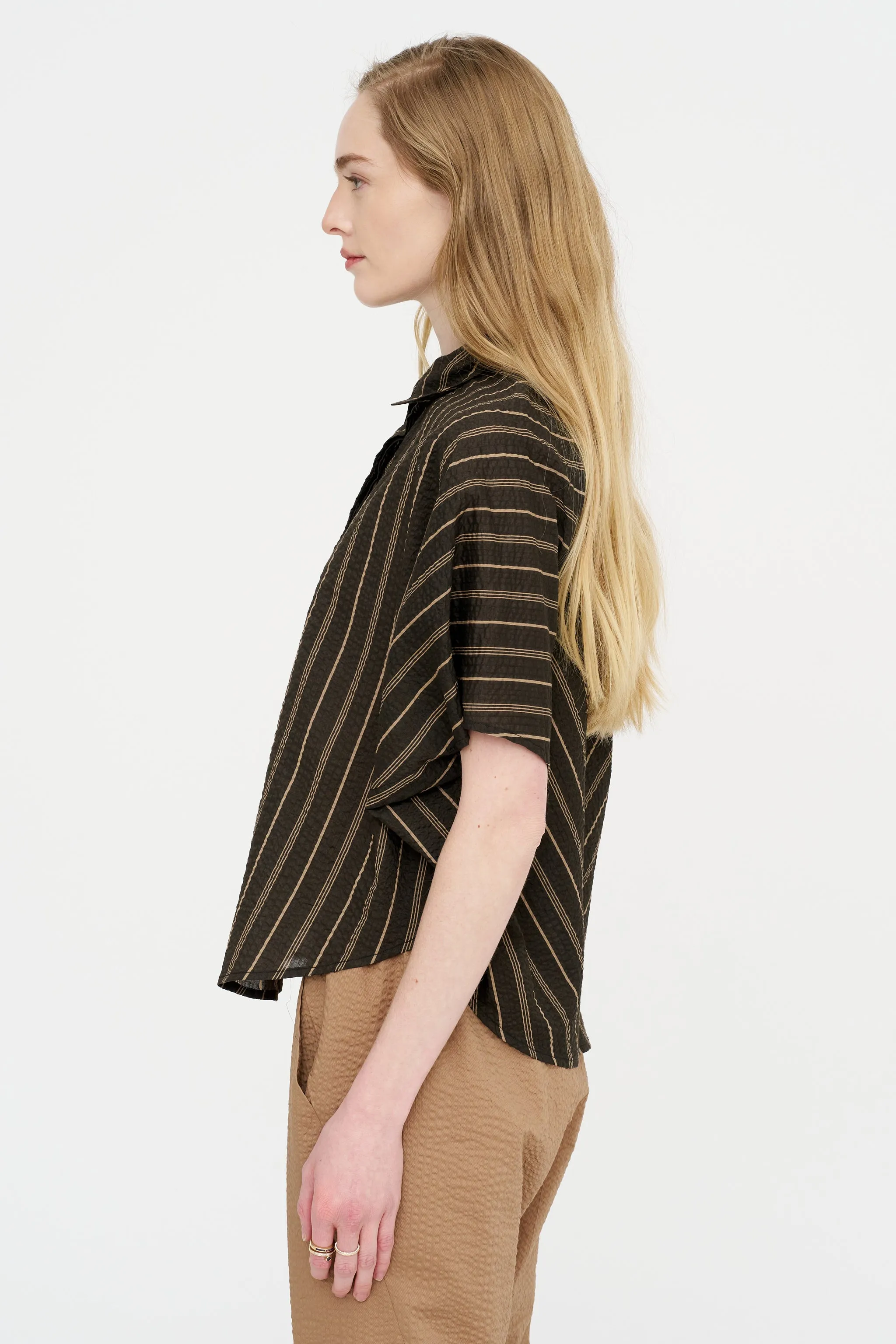 Circle Shirt, Brown & Tan sold by Kick Pleat product image thumbnail 3