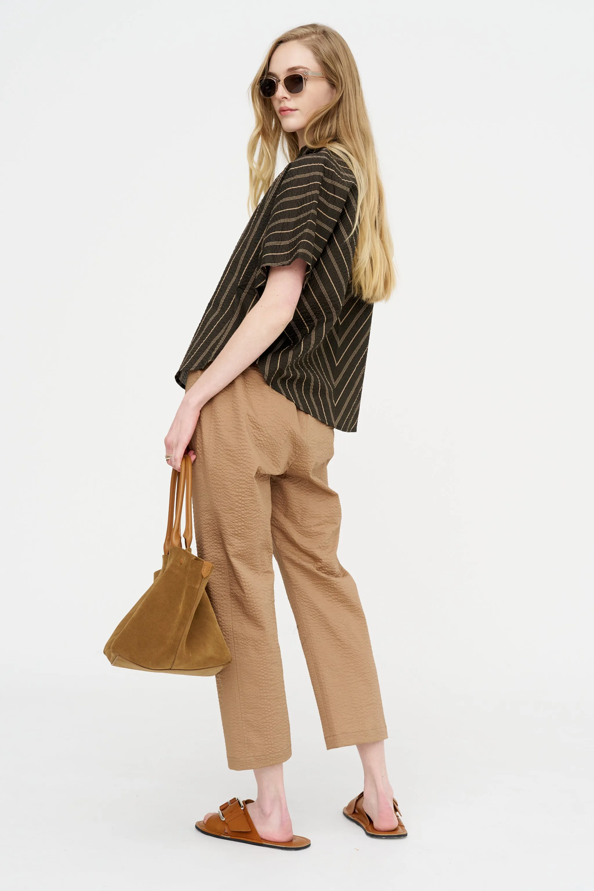 Circle Shirt, Brown & Tan sold by Kick Pleat product image thumbnail 5