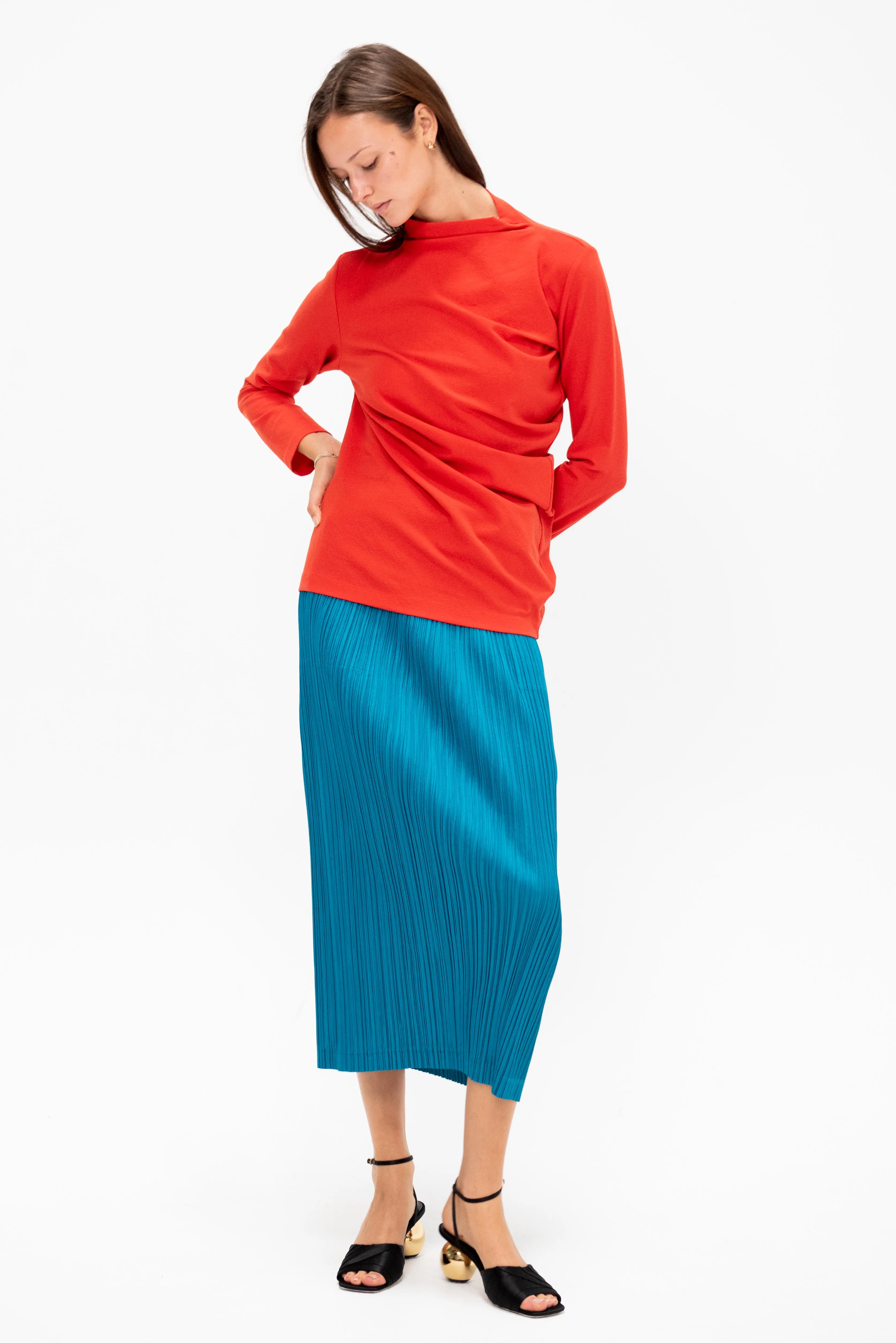 Three-Sleeved Jersey, Red sold by Kick Pleat