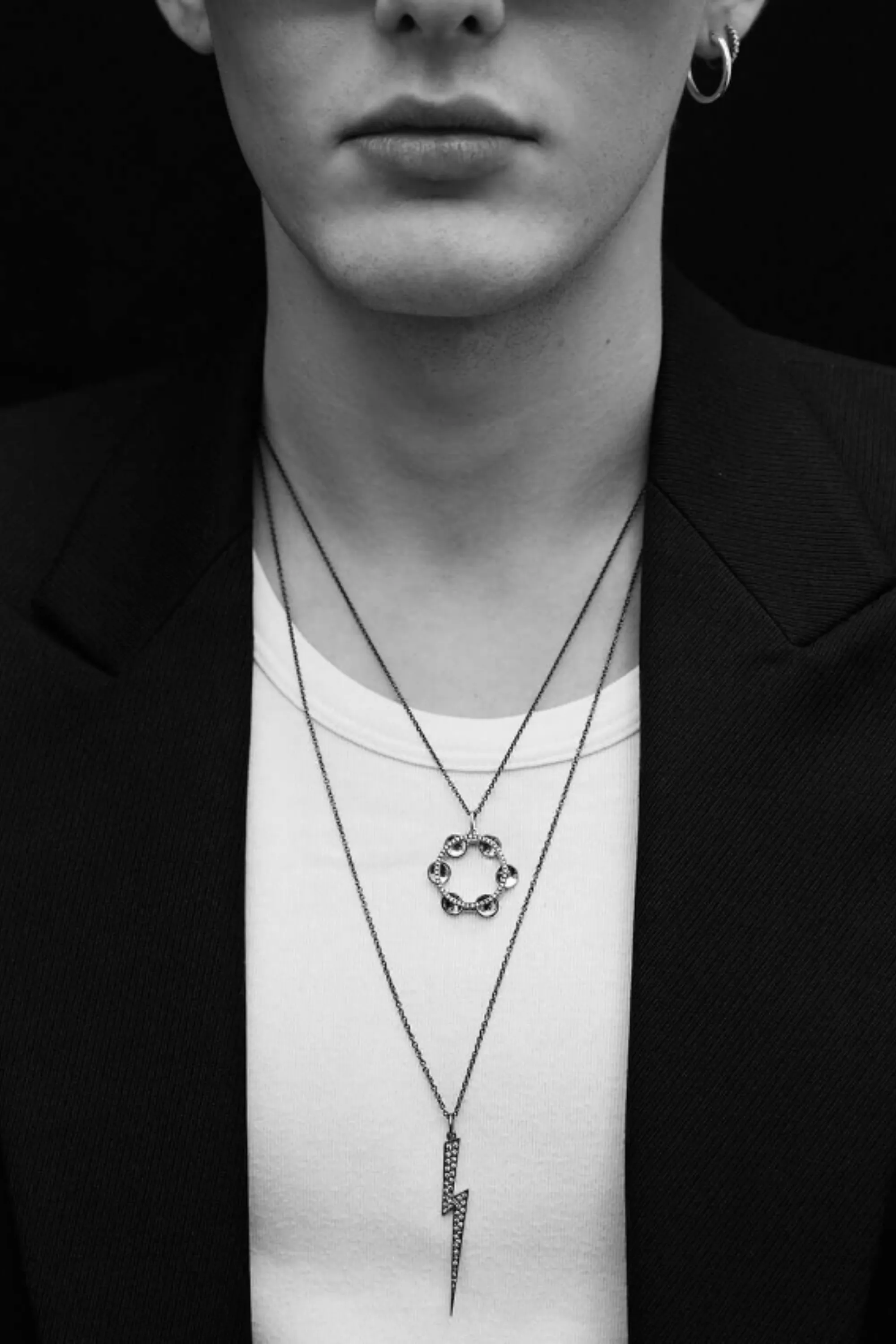 Thunder Pendant Necklace, White Gold sold by Kick Pleat product image thumbnail 5