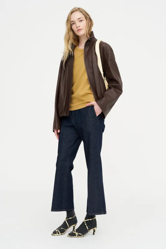 Rib T-Shirt, Ochre made by Lemaire