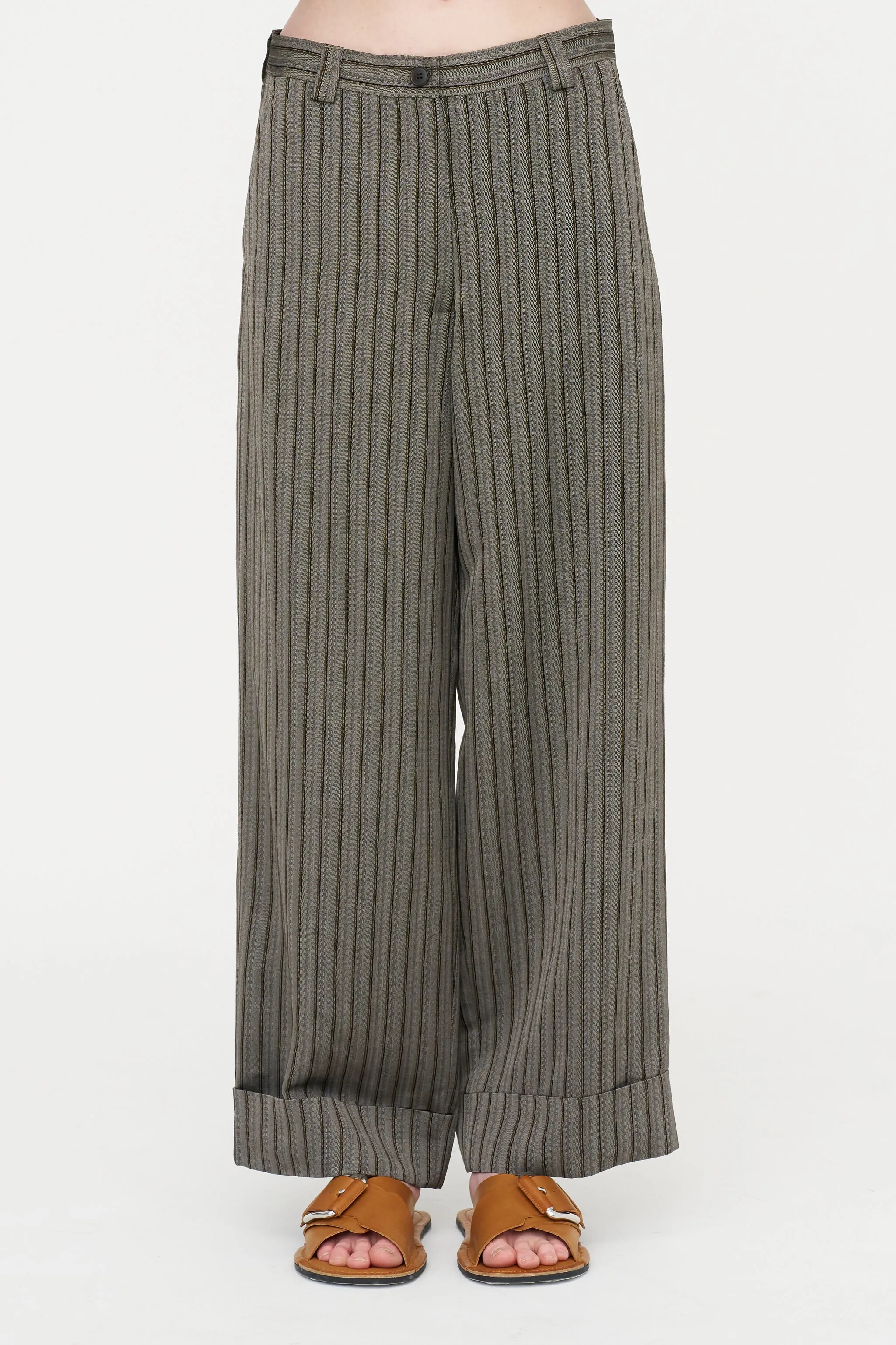 Wide Leg Trouser, Grey sold by Kick Pleat product image thumbnail 2