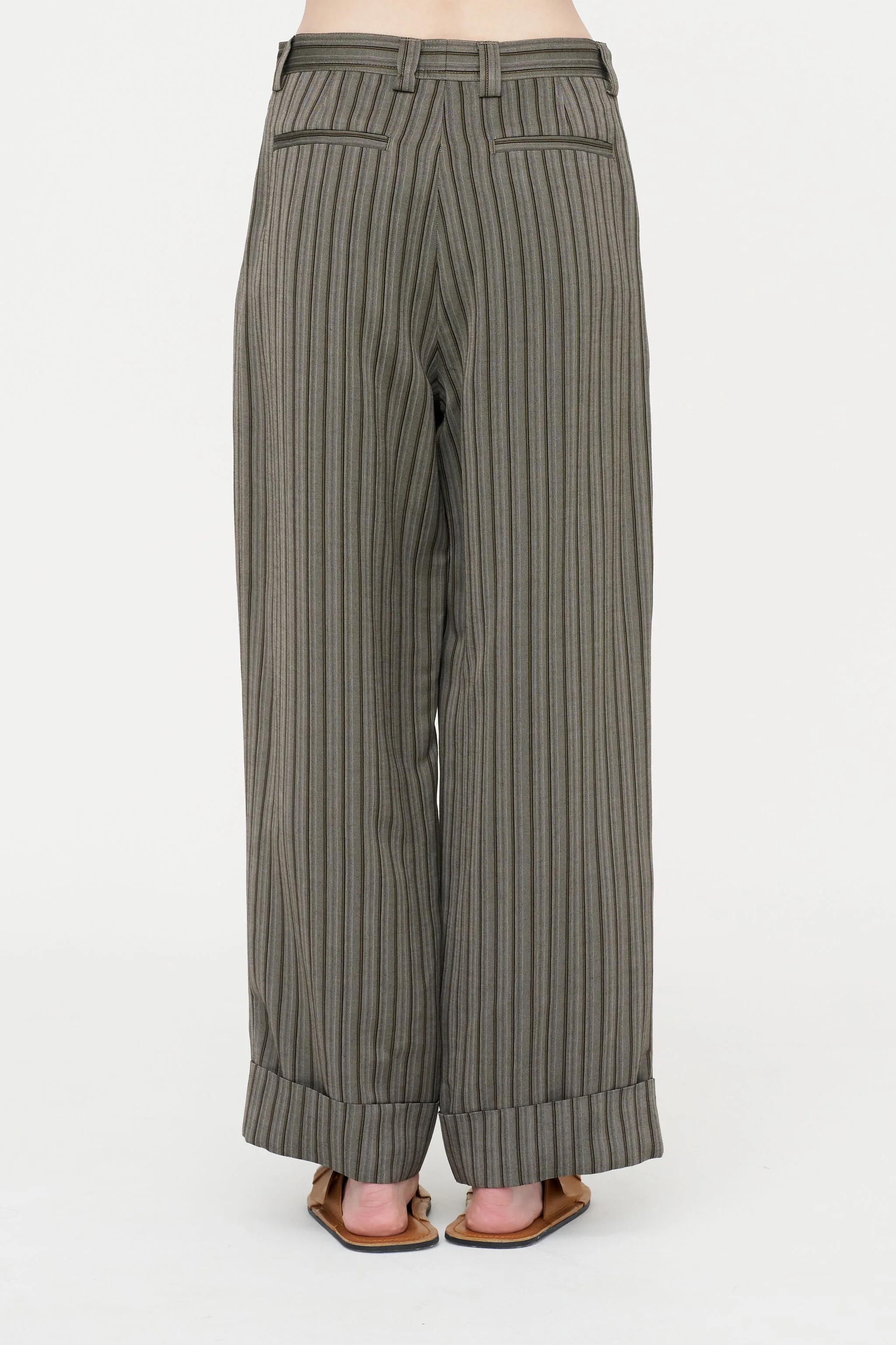Wide Leg Trouser, Grey sold by Kick Pleat product image thumbnail 4
