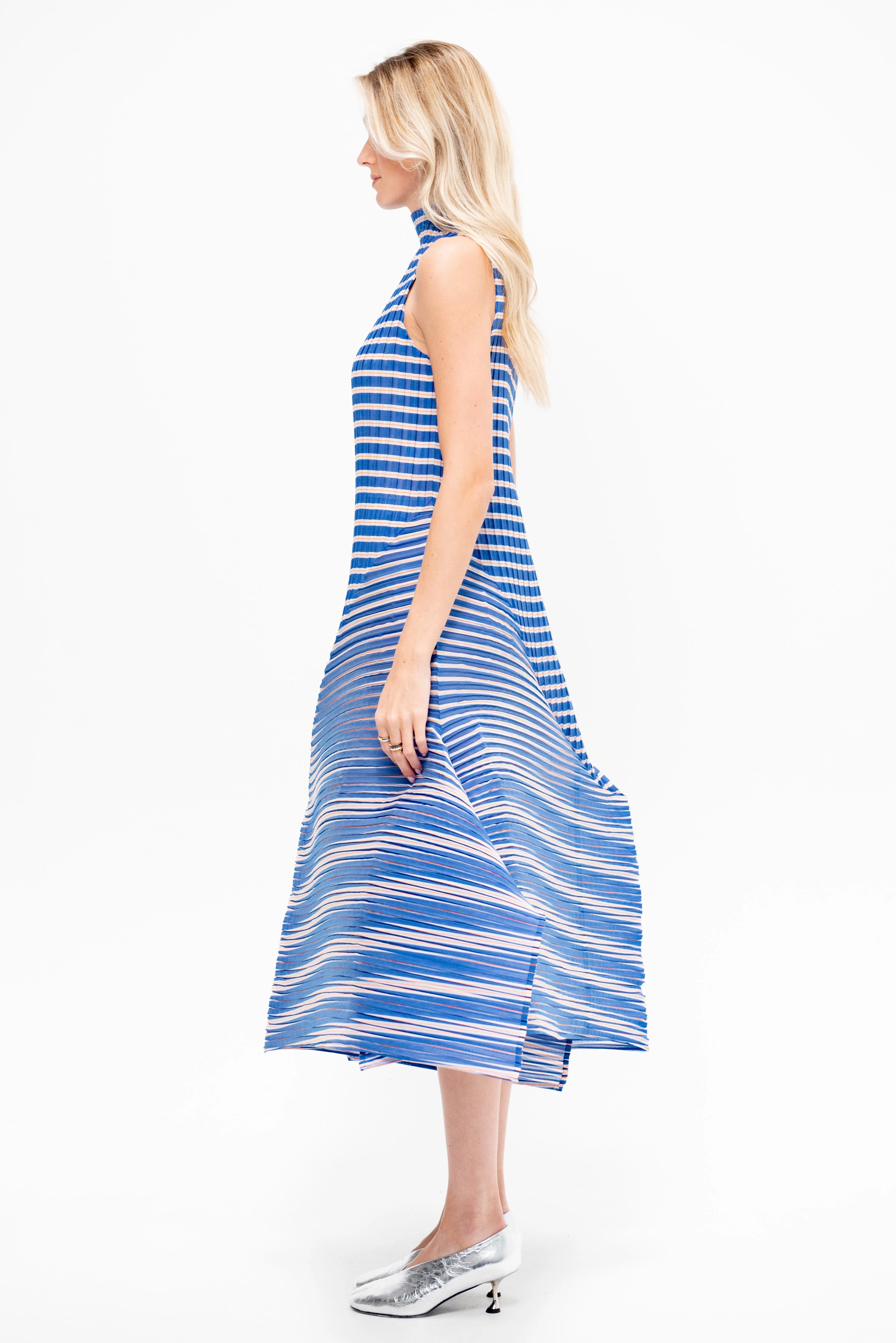 Generic Stripes - Machine Pleats, Blue-Hued sold by Kick Pleat product image thumbnail 3