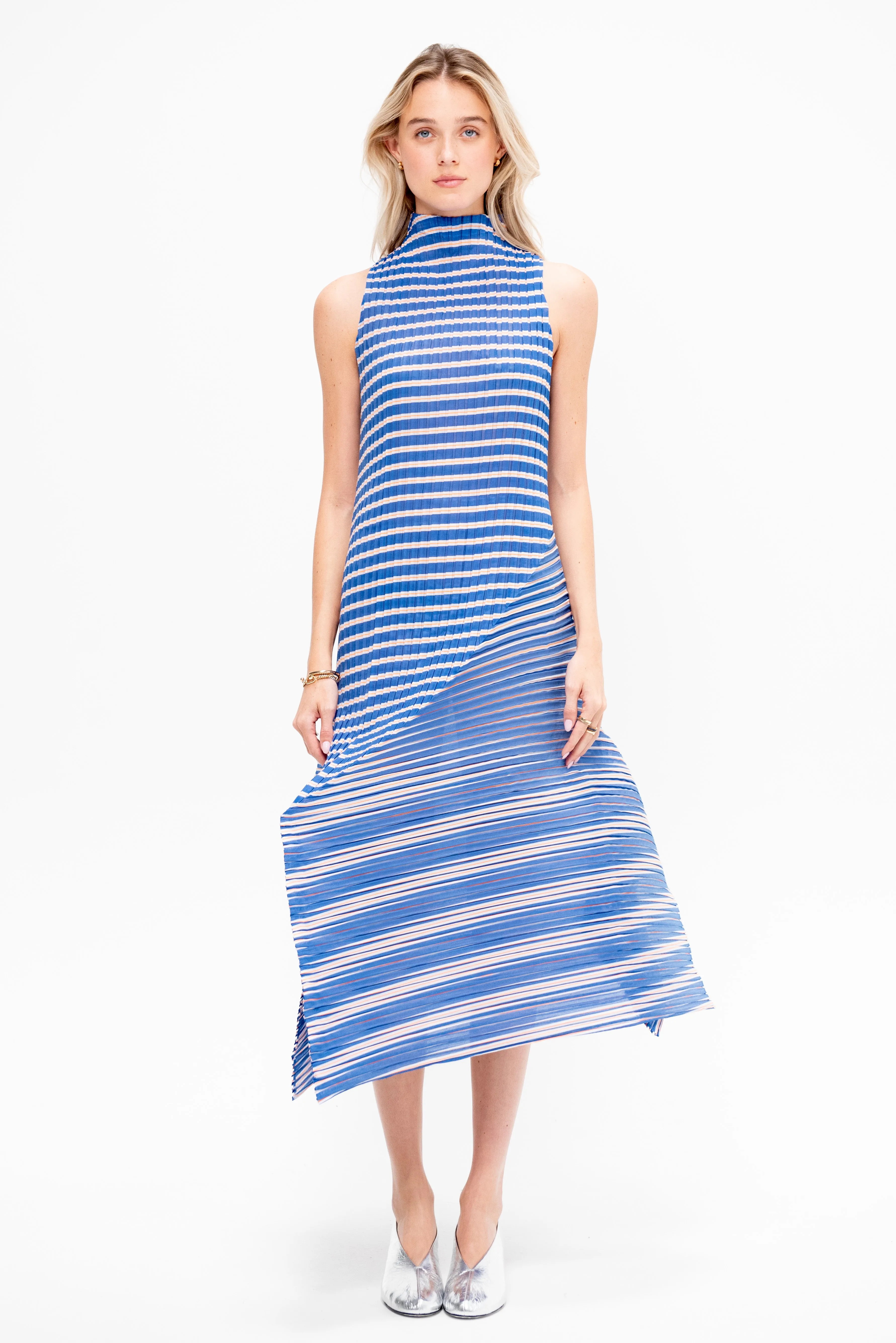 Generic Stripes - Machine Pleats, Blue-Hued sold by Kick Pleat product image thumbnail 2
