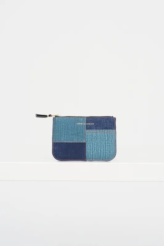 Denim Pocket Wallet, Blue Denim made by Comme des Garcons