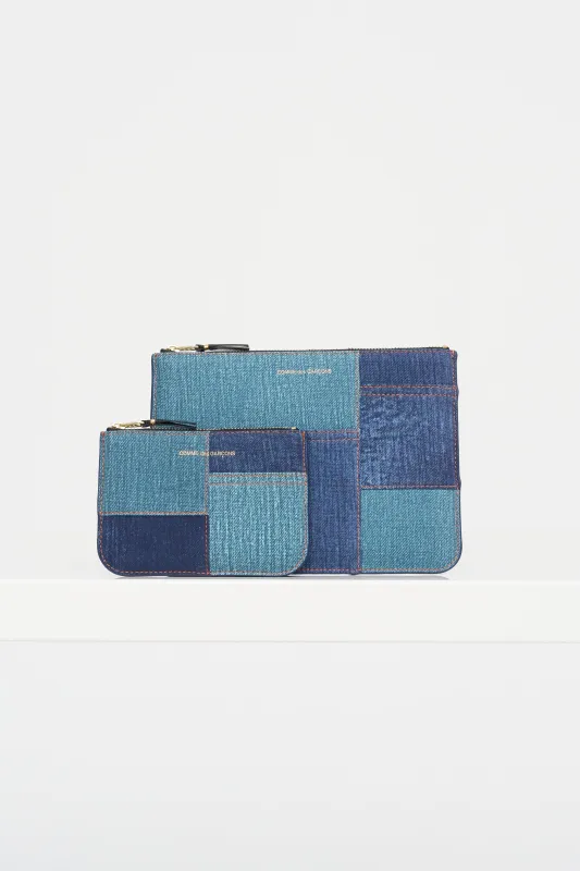 Denim Pocket Pouch, Blue Denim sold by Kick Pleat
