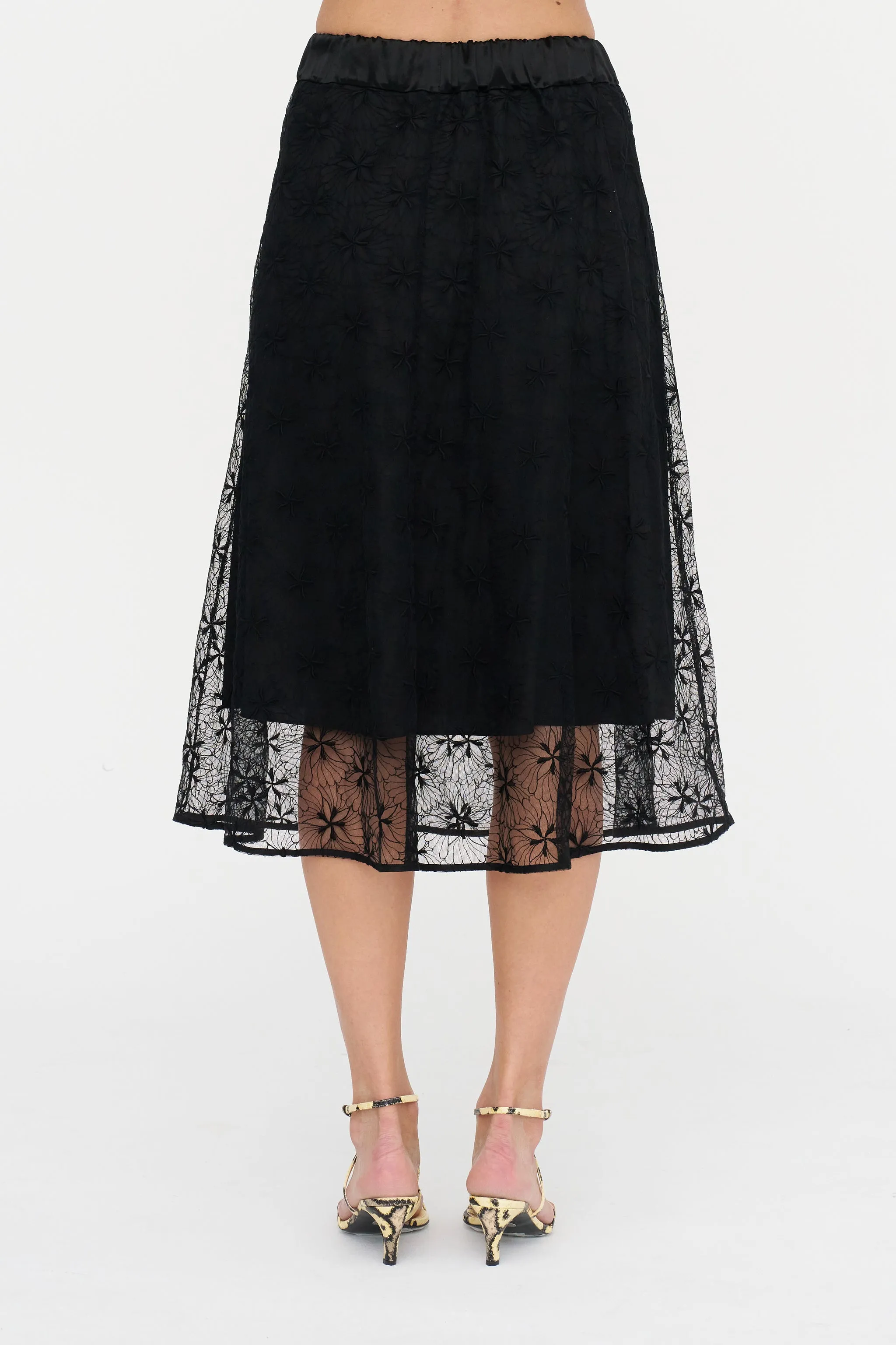 Circle Skirt, Black Lace sold by Kick Pleat product image thumbnail 3