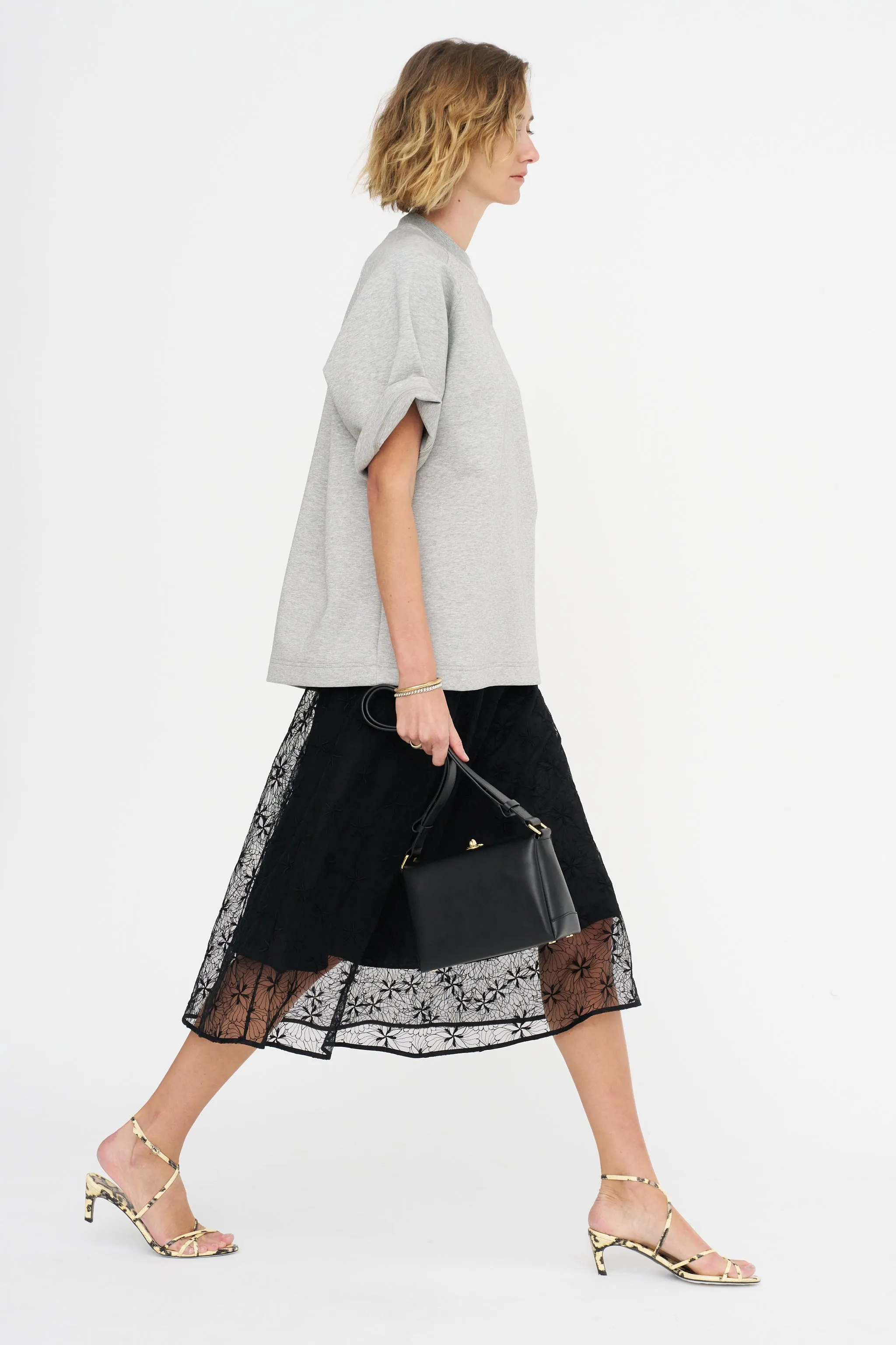 Circle Skirt, Black Lace sold by Kick Pleat