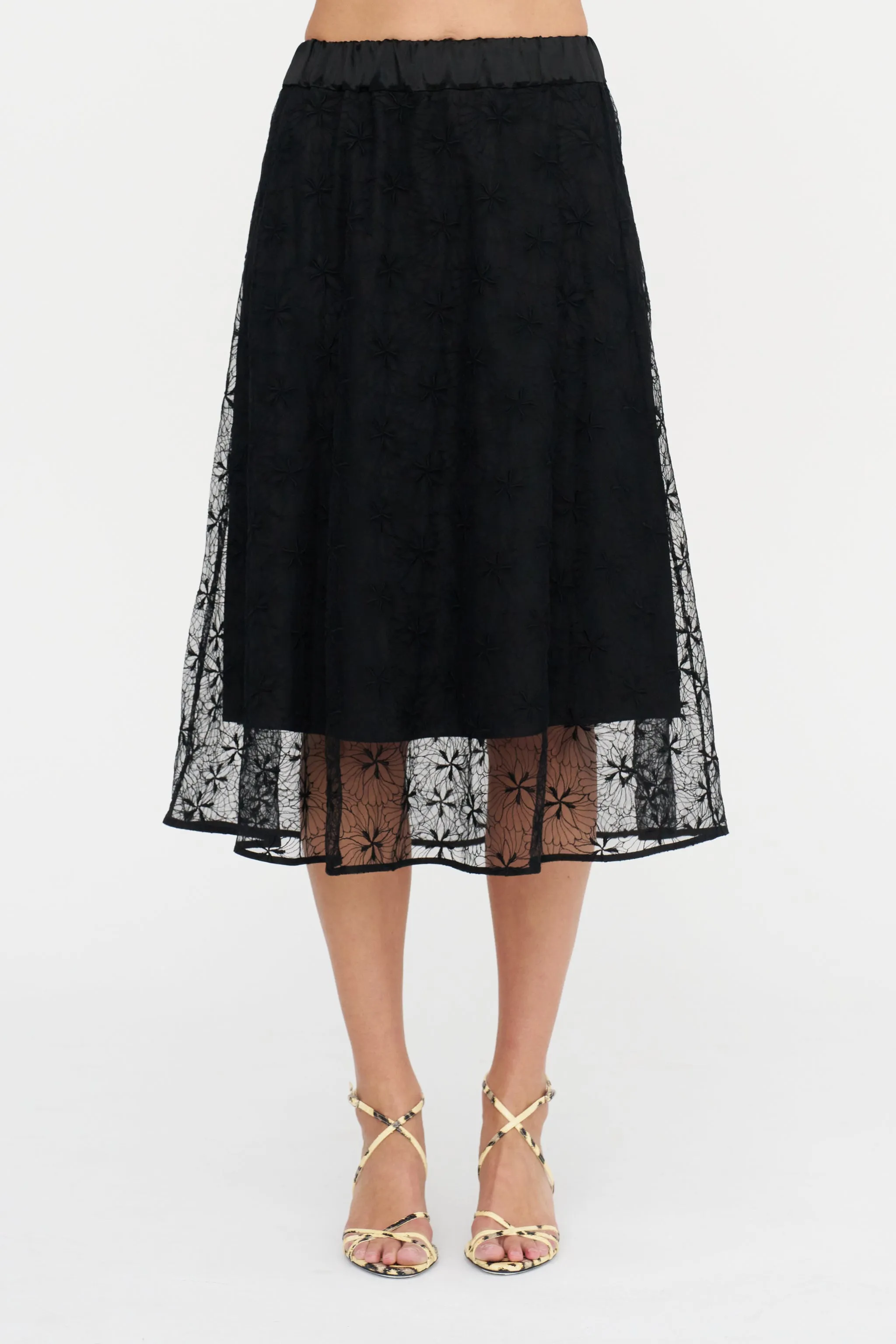 Circle Skirt, Black Lace sold by Kick Pleat product image thumbnail 2