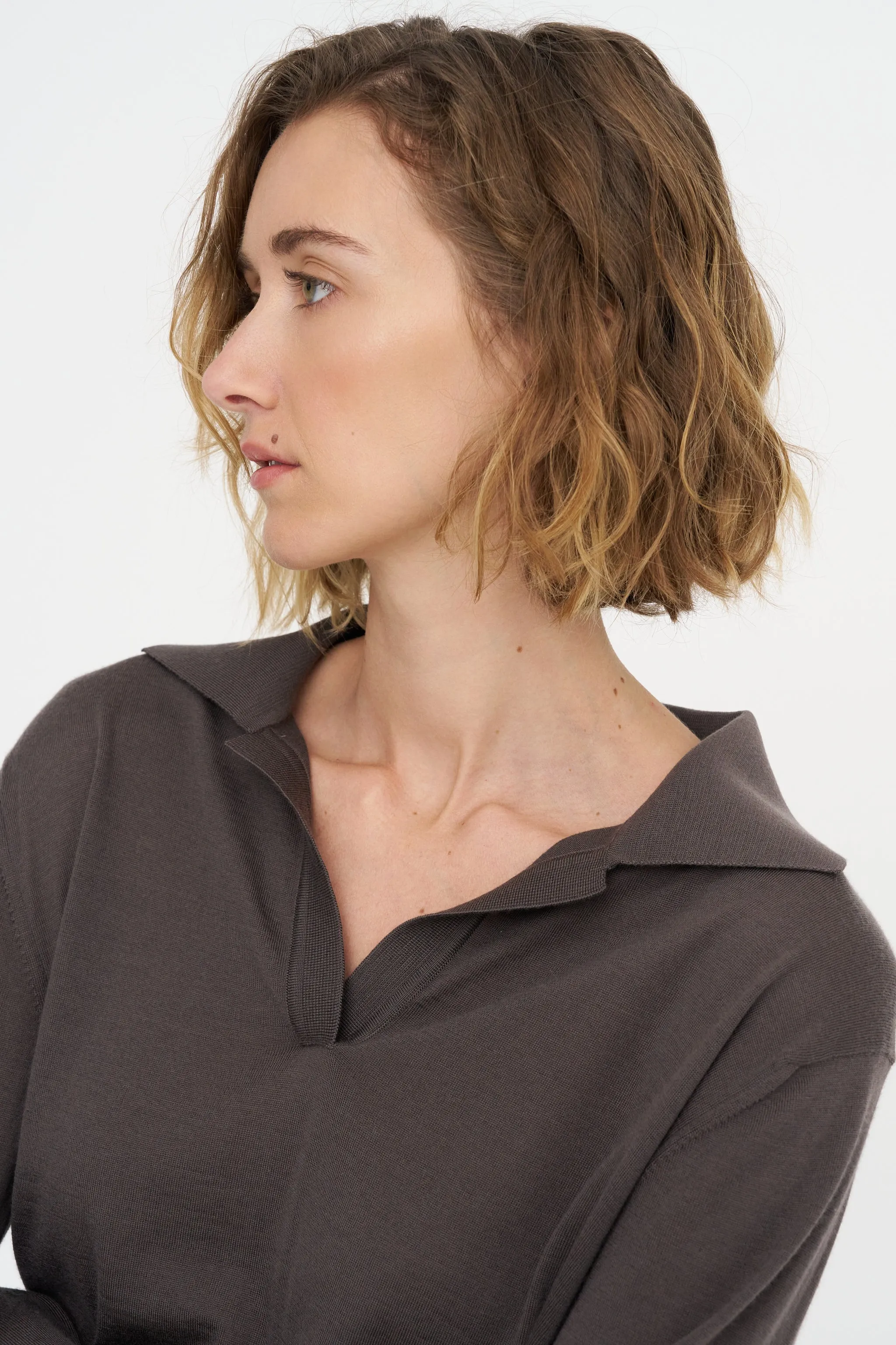 Polo T-Shirt Sweater, Storm sold by Kick Pleat product image thumbnail 5