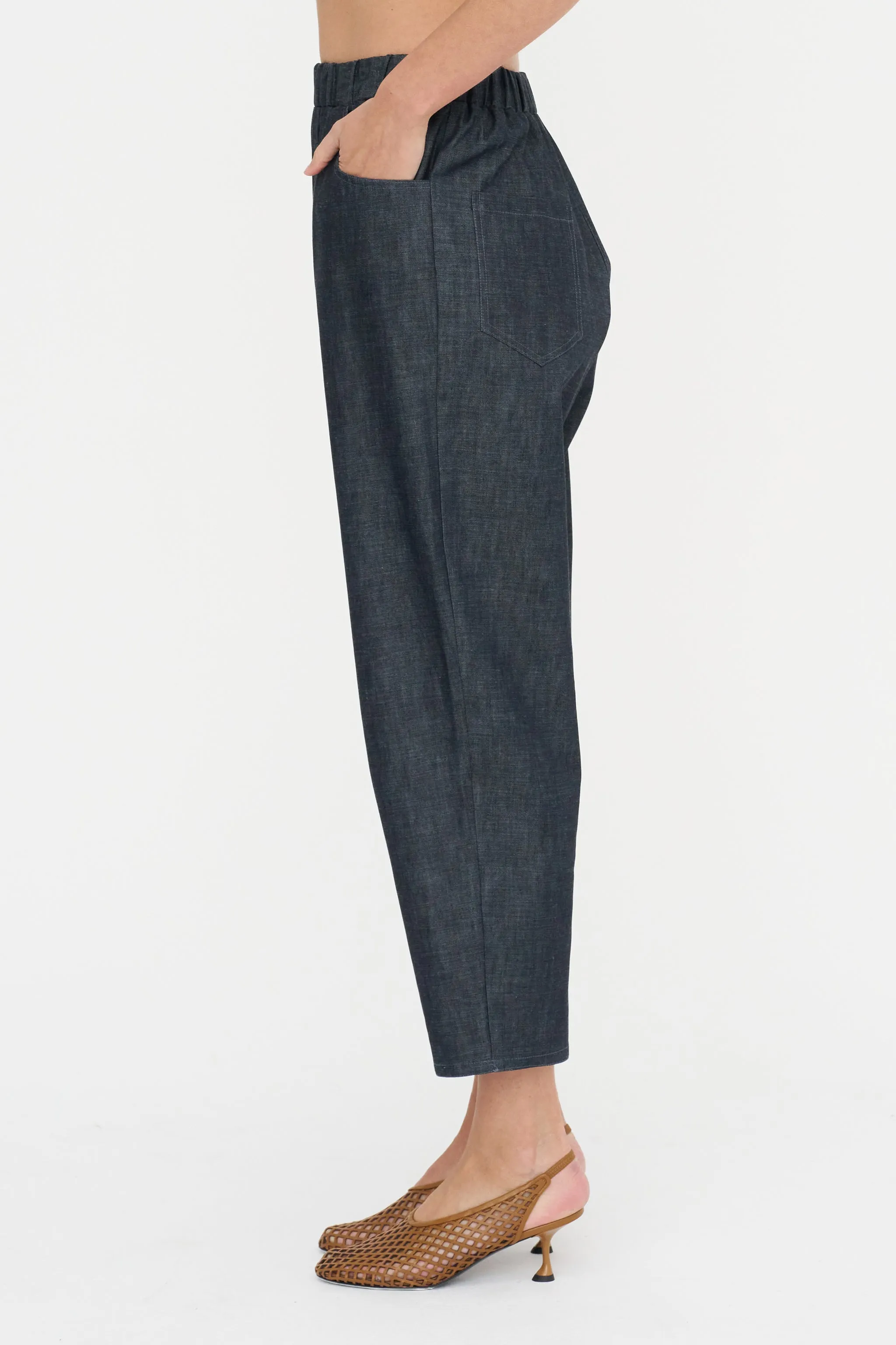 Carrot Pants - Denim, Indigo sold by Kick Pleat product image thumbnail 3
