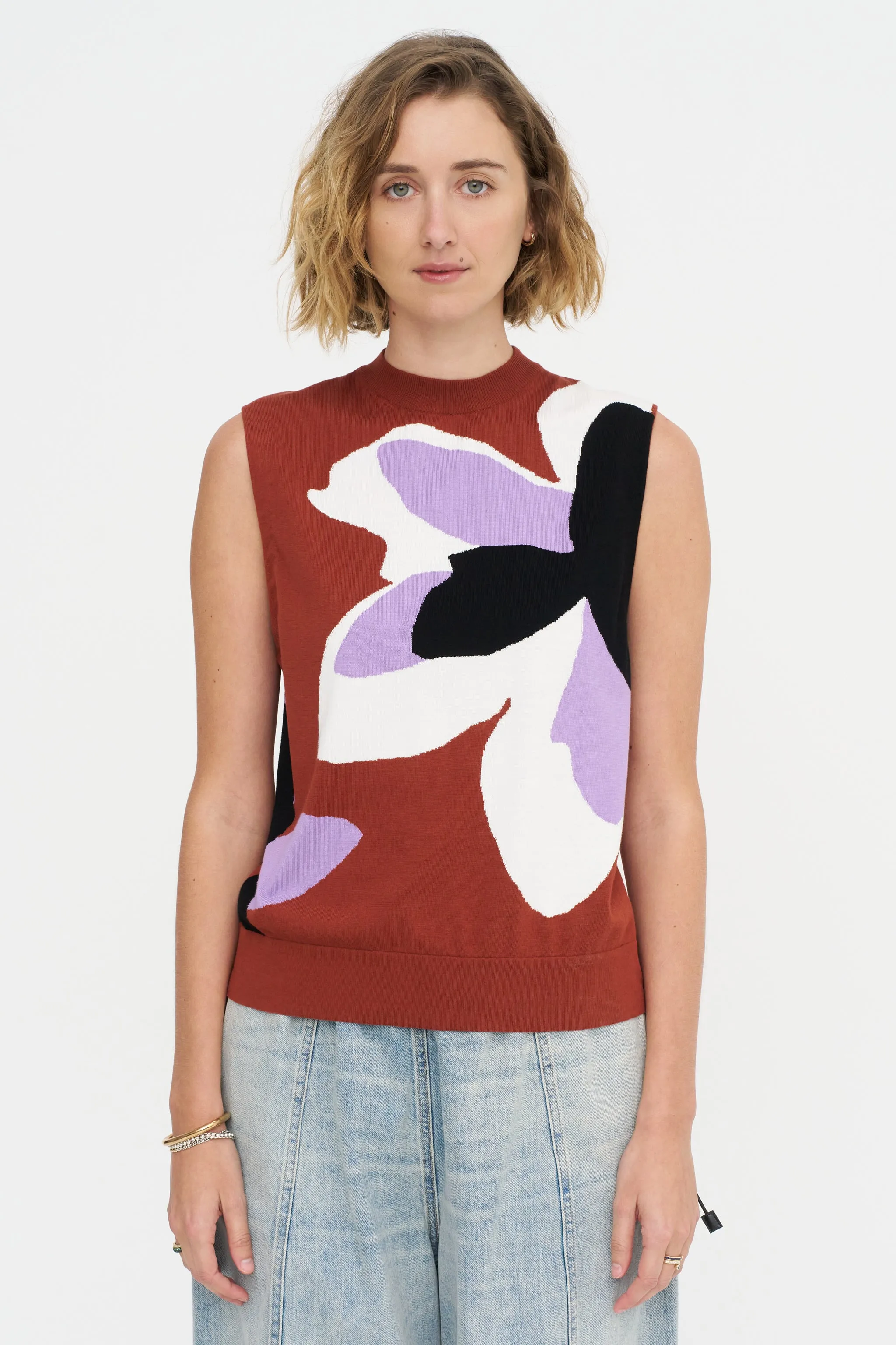 Inlay Vest, Flower sold by Kick Pleat product image thumbnail 2